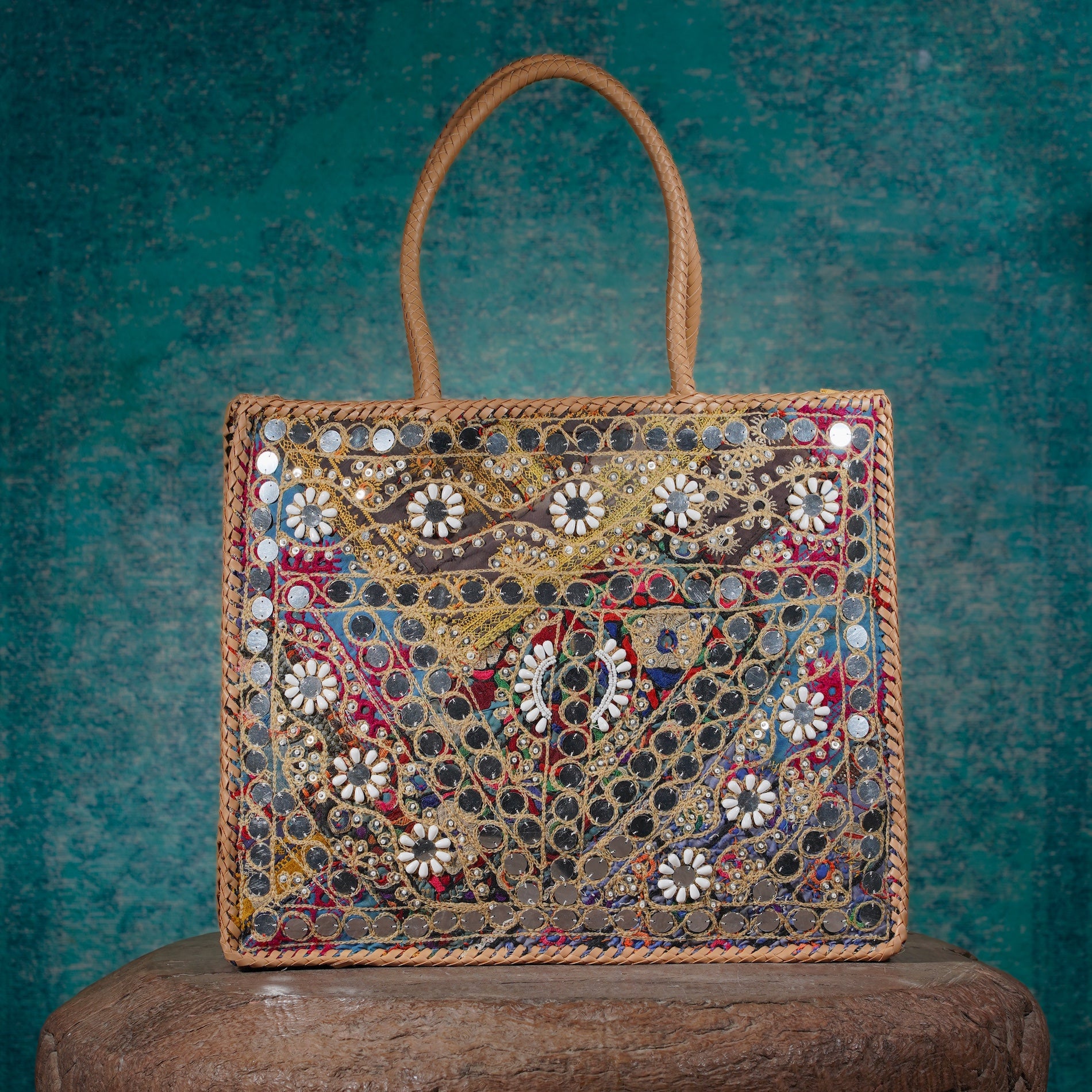 Beige Hichki Shopper Bag 003
