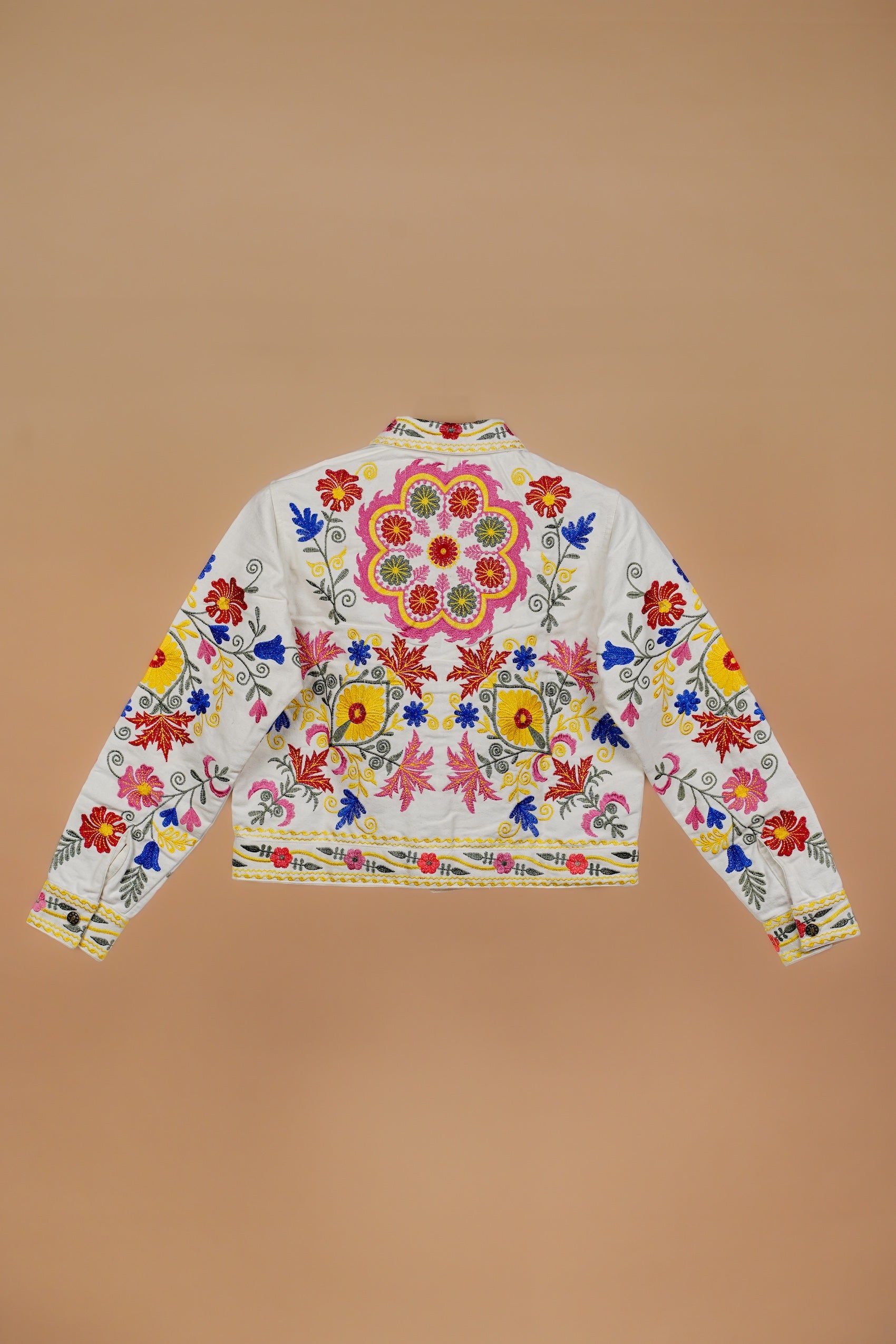 Fulkari Jacket - Cream