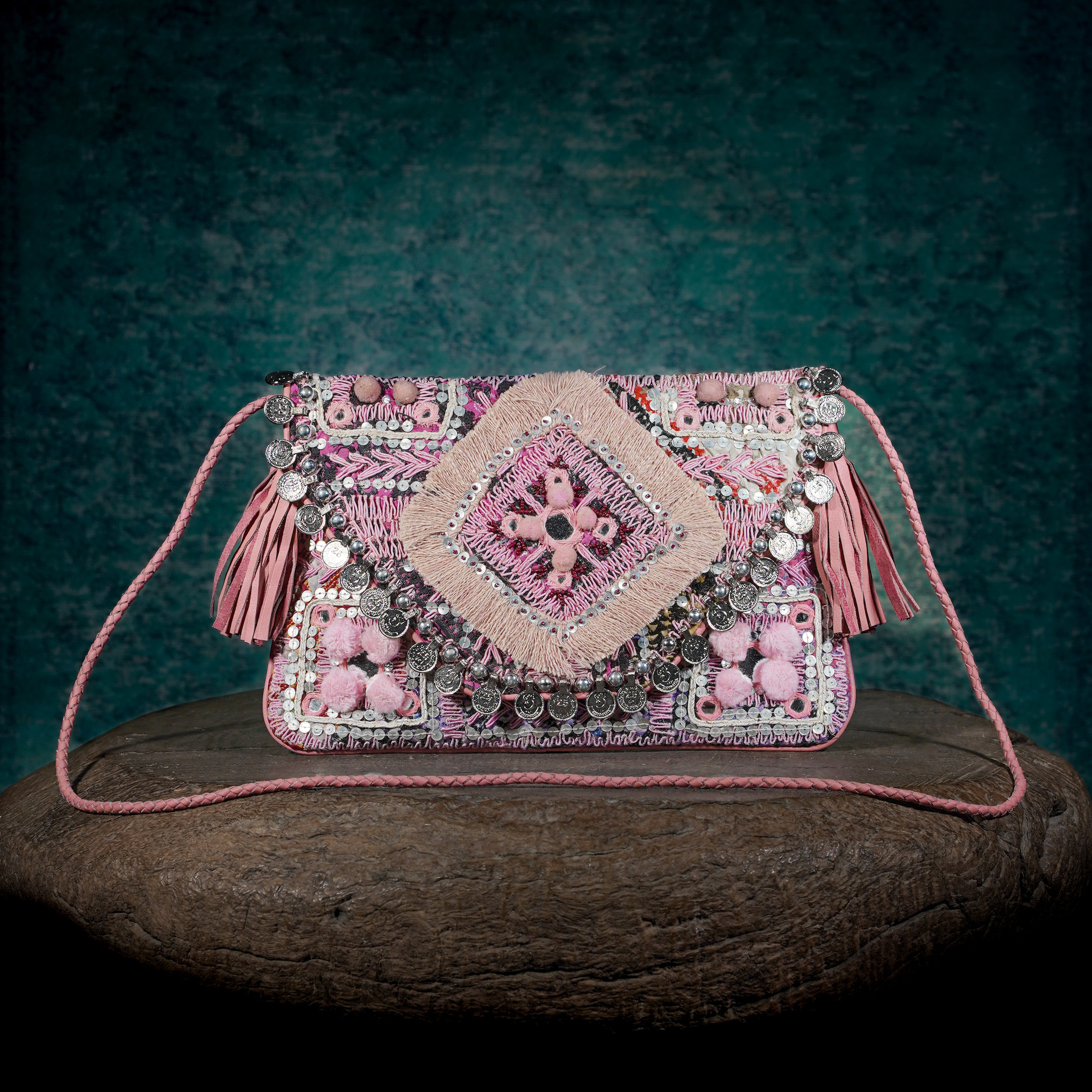 Pink Kalbelia Clutch 007