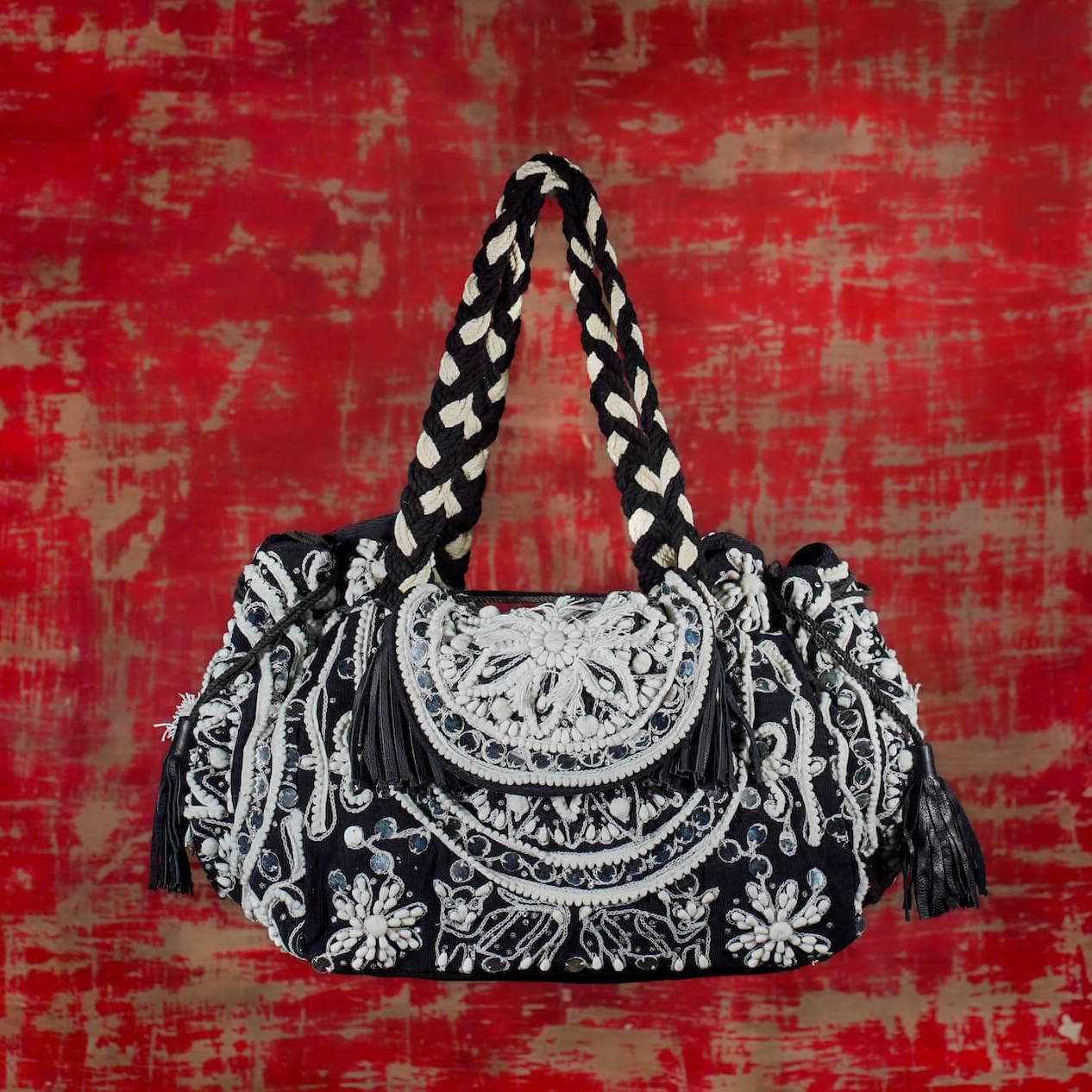 Kori Corduroy Tote - Black