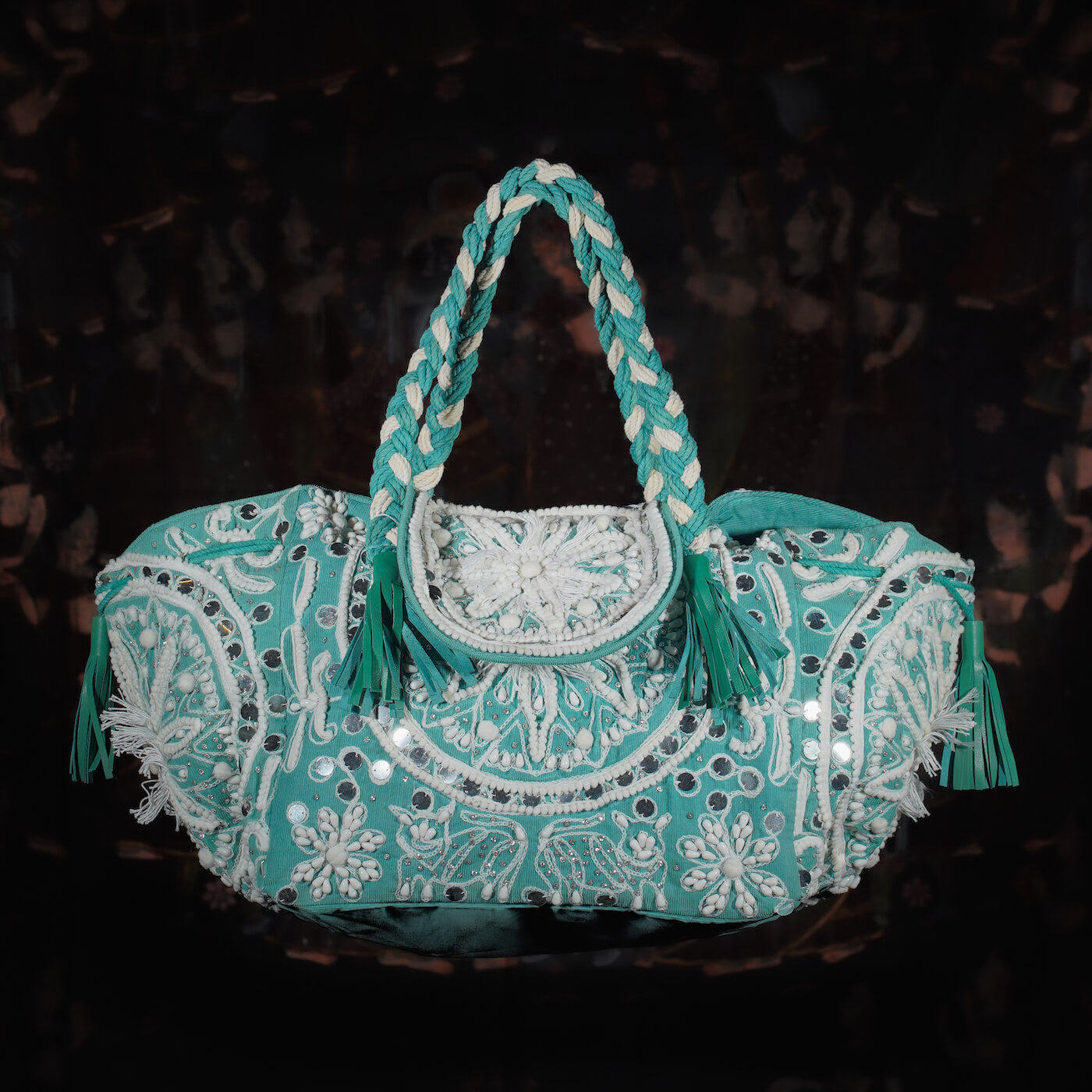 Kori Corduroy Tote - Turquoise