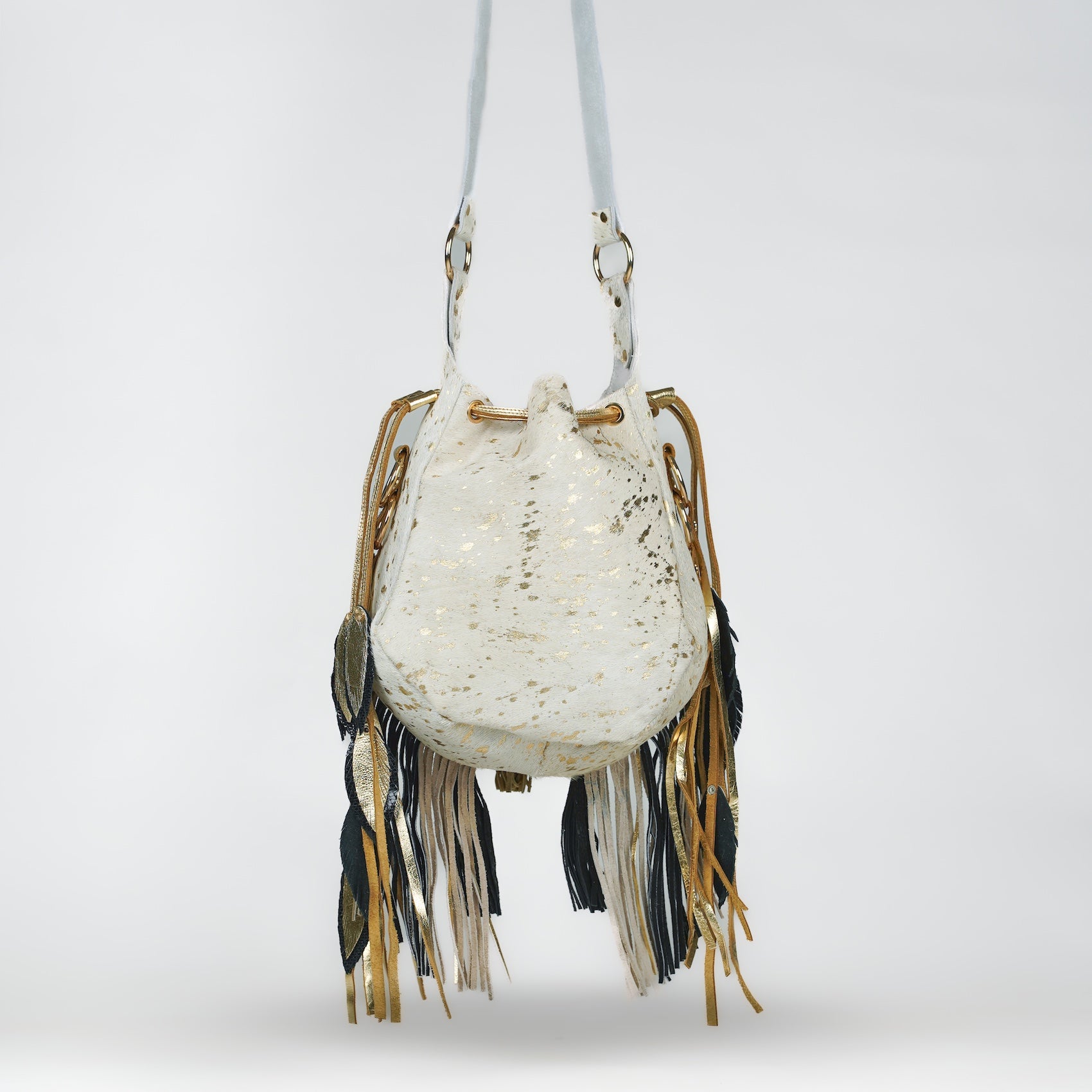 Cream Lion Bucket Bag
