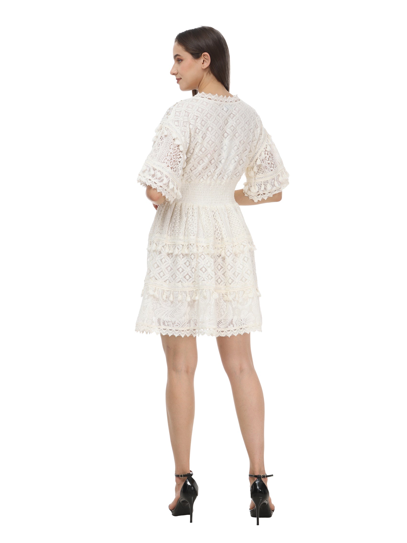 Lyza V-Neck Short Dress