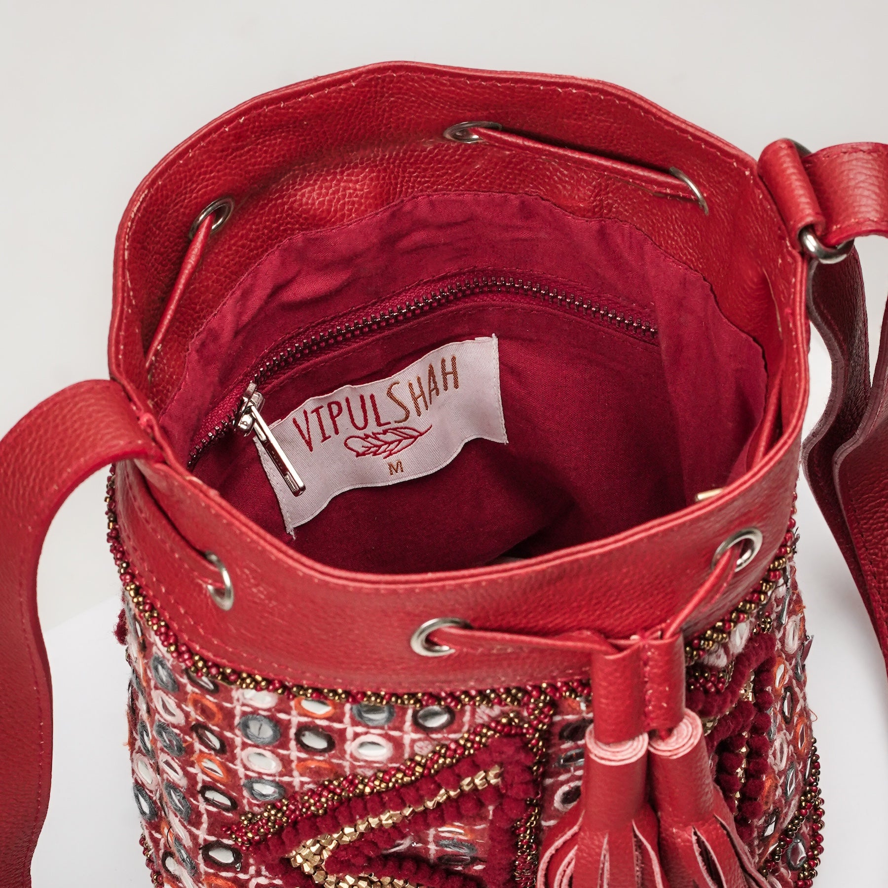 Mogra Bucket Bag - Burgundy