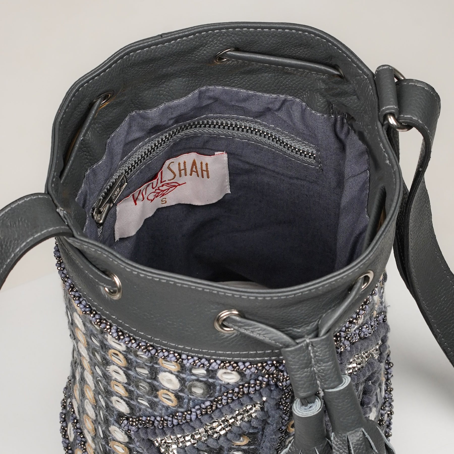 Mogra Bucket Bag - Grey