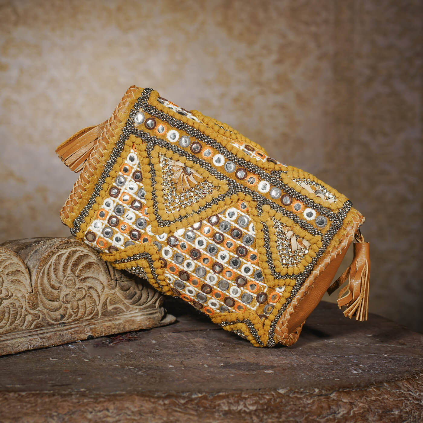 Mogra Wallet - Camel