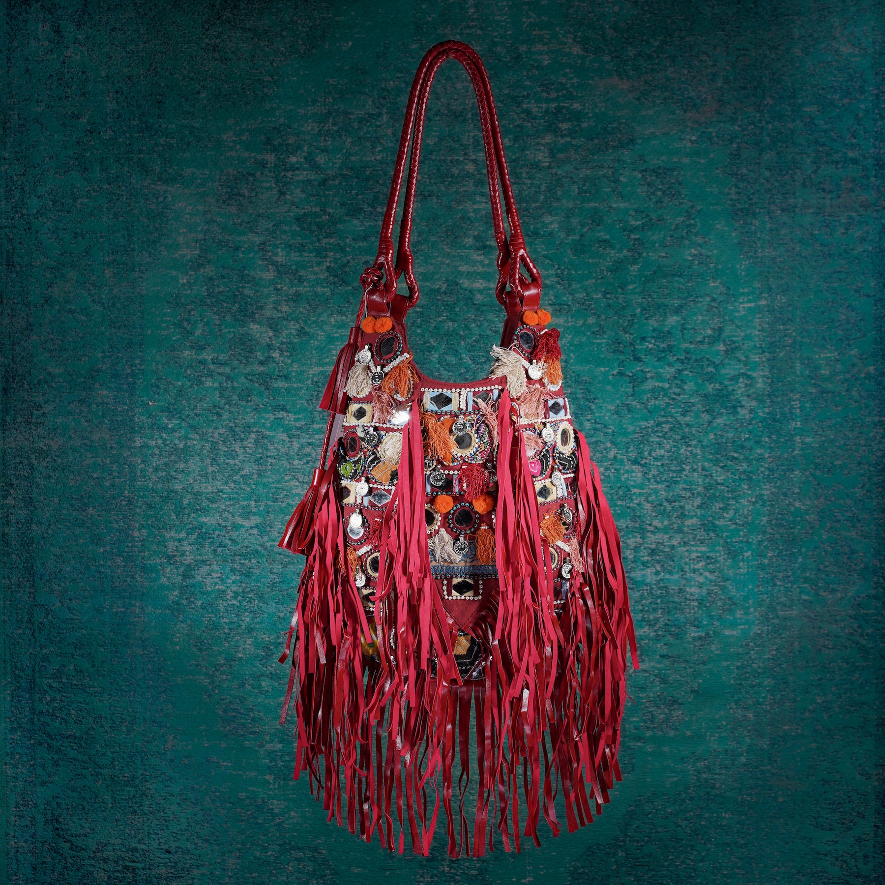 Mirror Tote - Burgundy