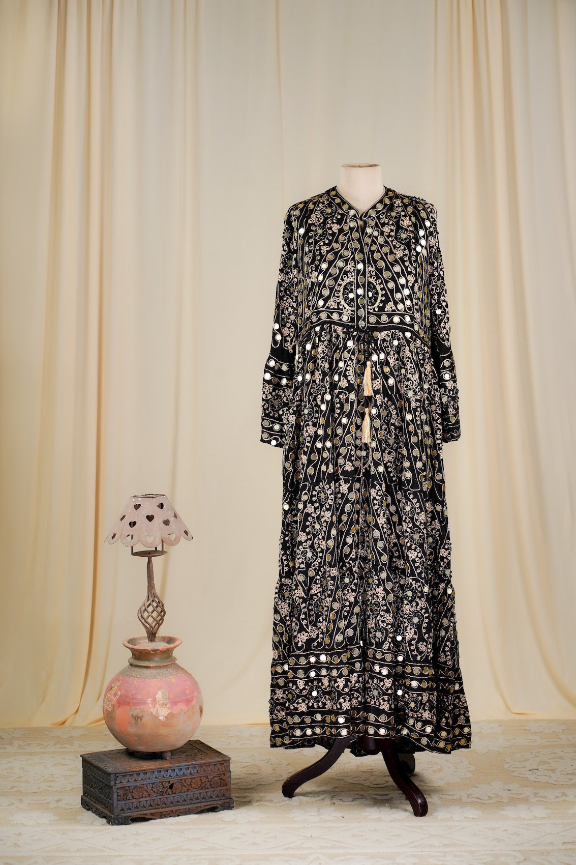 Black-Gold Nuri Long Tunic