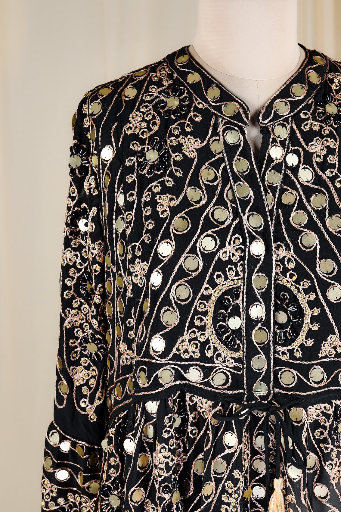 Black-Gold Nuri Long Tunic