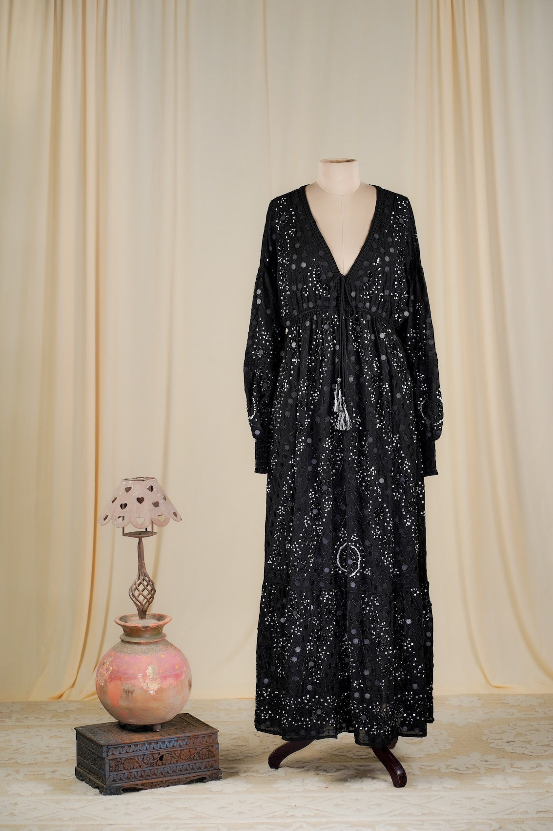 Black Nuri Maxi Dress