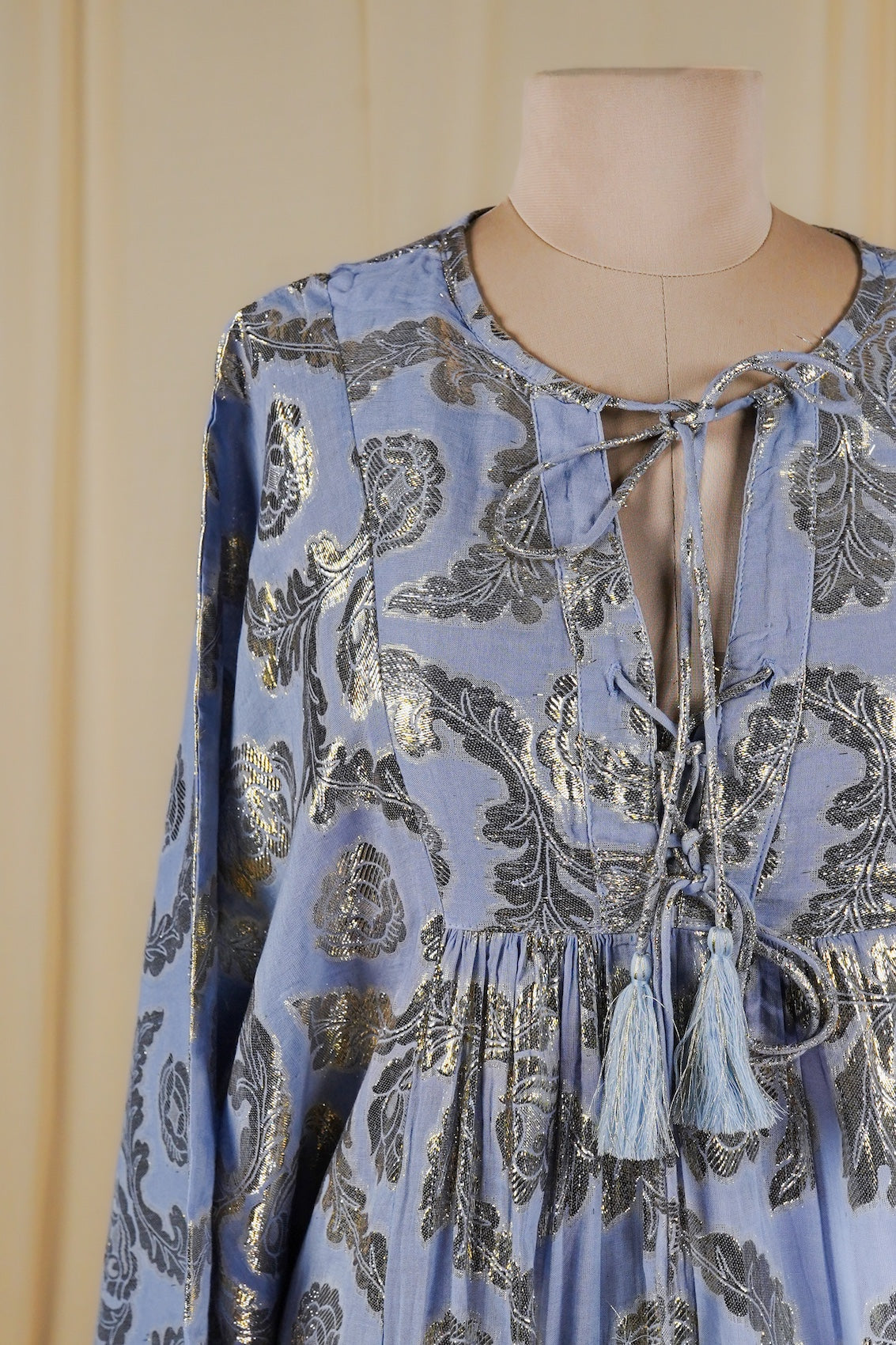 Turquoise-Rose Ombre Kaftan