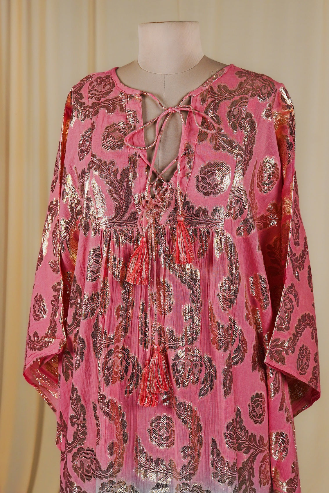 Rose-Aqua Ombre Kaftan