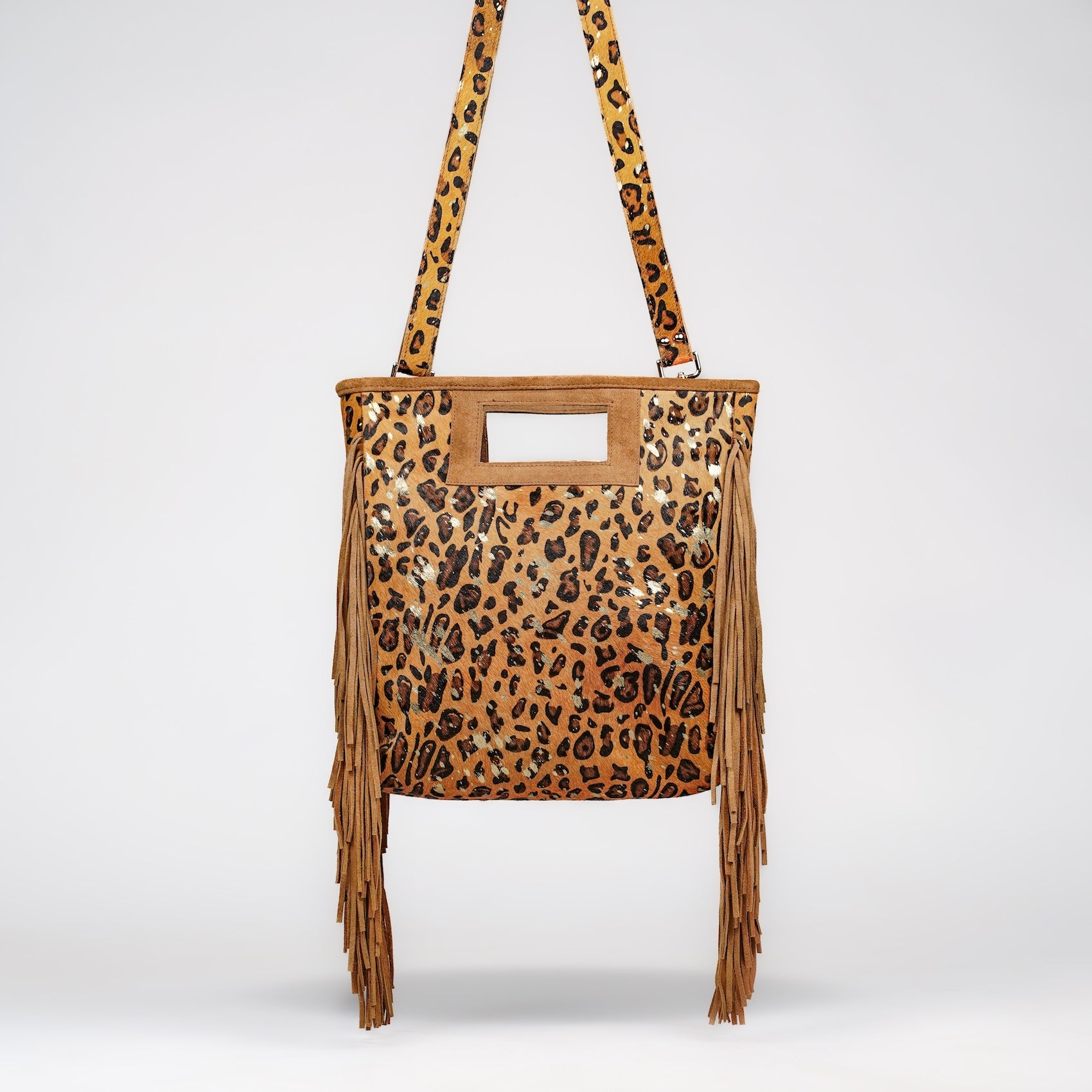 Spotted Skin Panthera Shoulder Bag