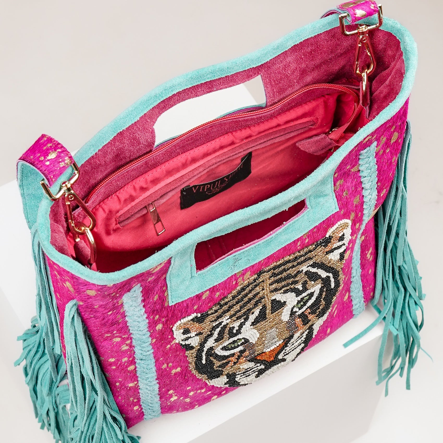 Pink Panthera Shoulder Bag