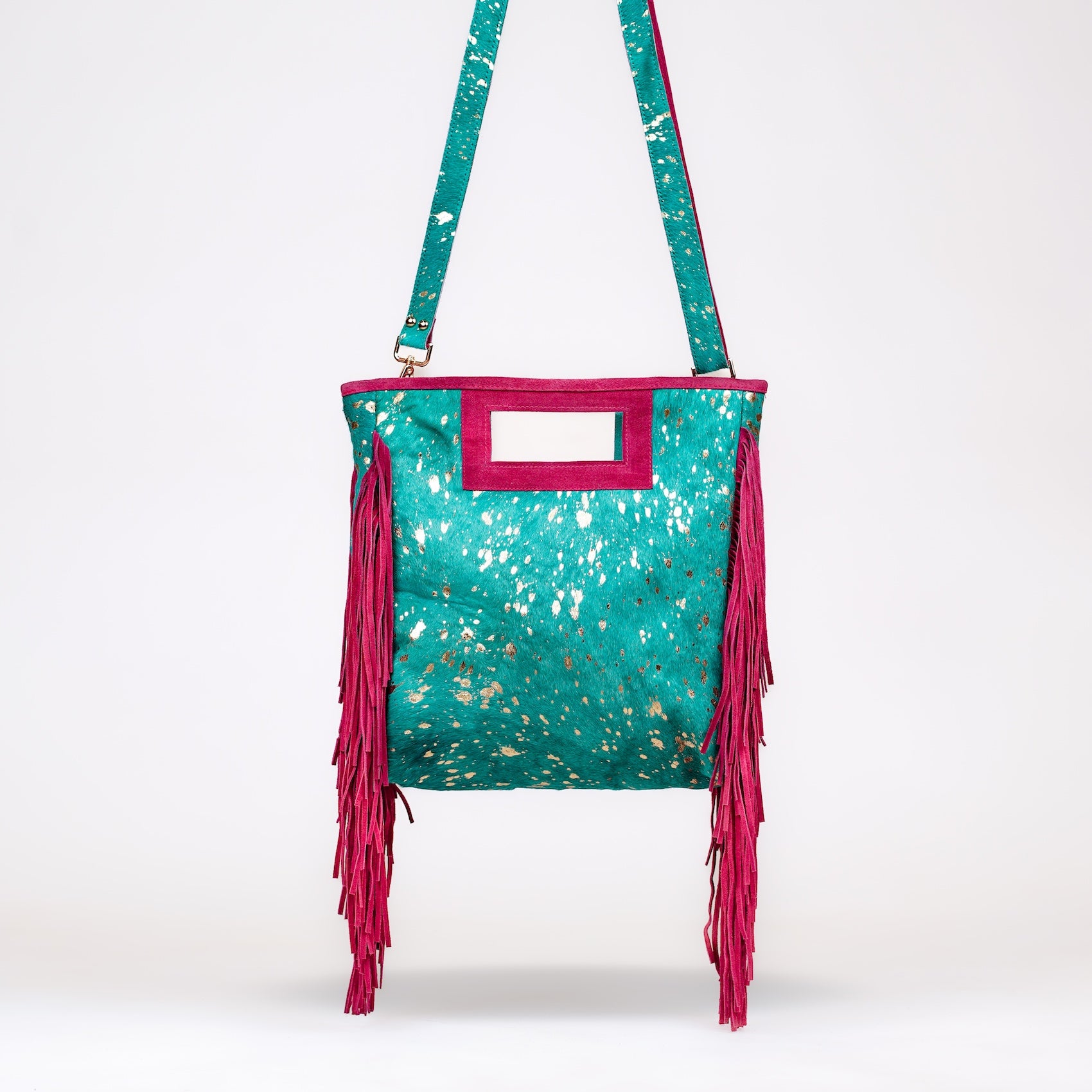 Turquoise Panthera Shoulder Bag