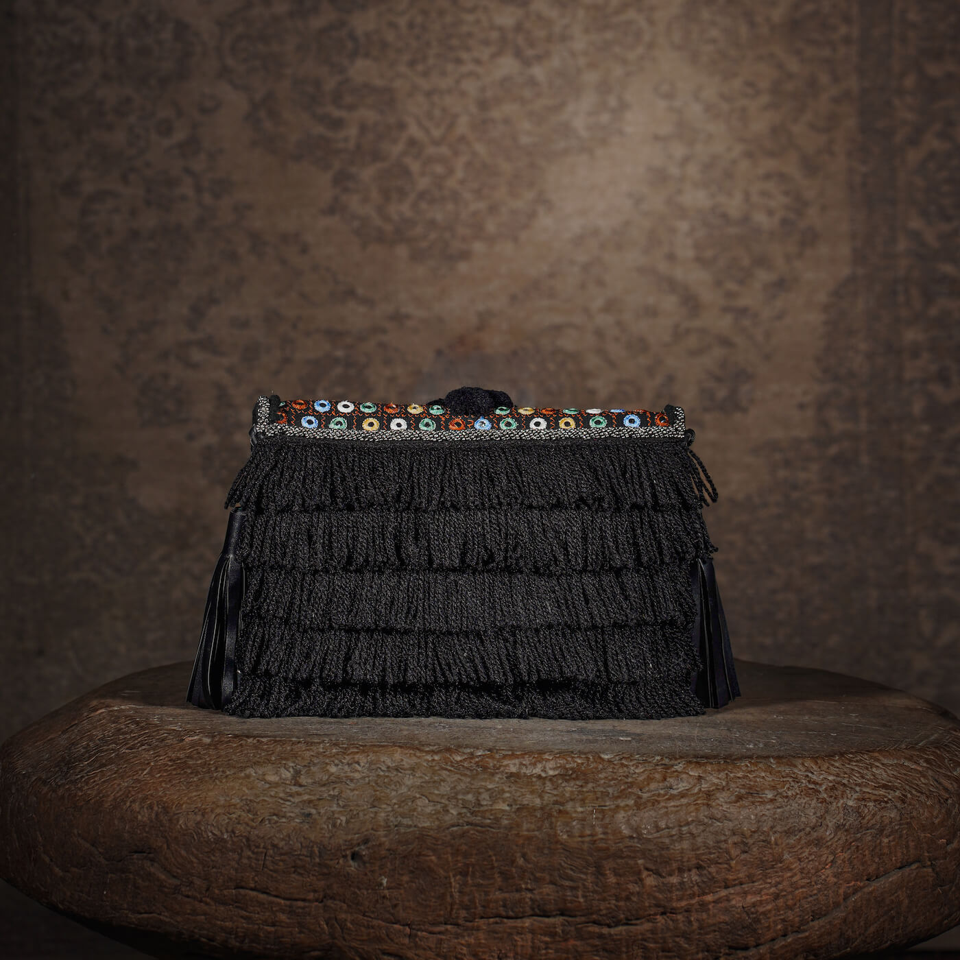 Pom Pom Clutch - Black