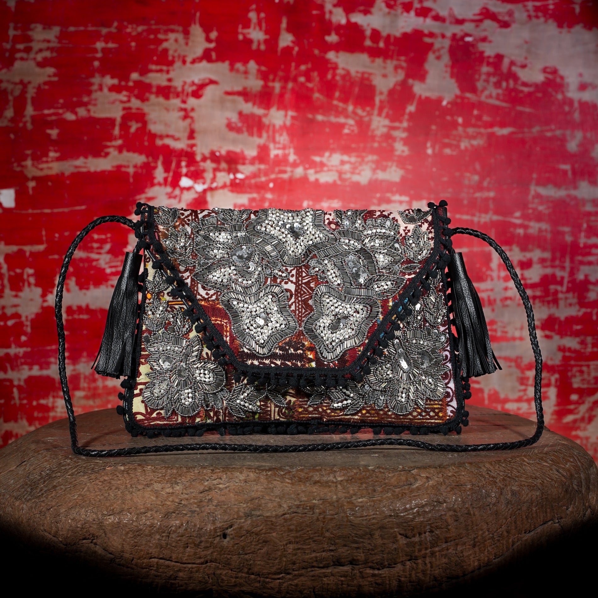 Black Sitara Clutch 026