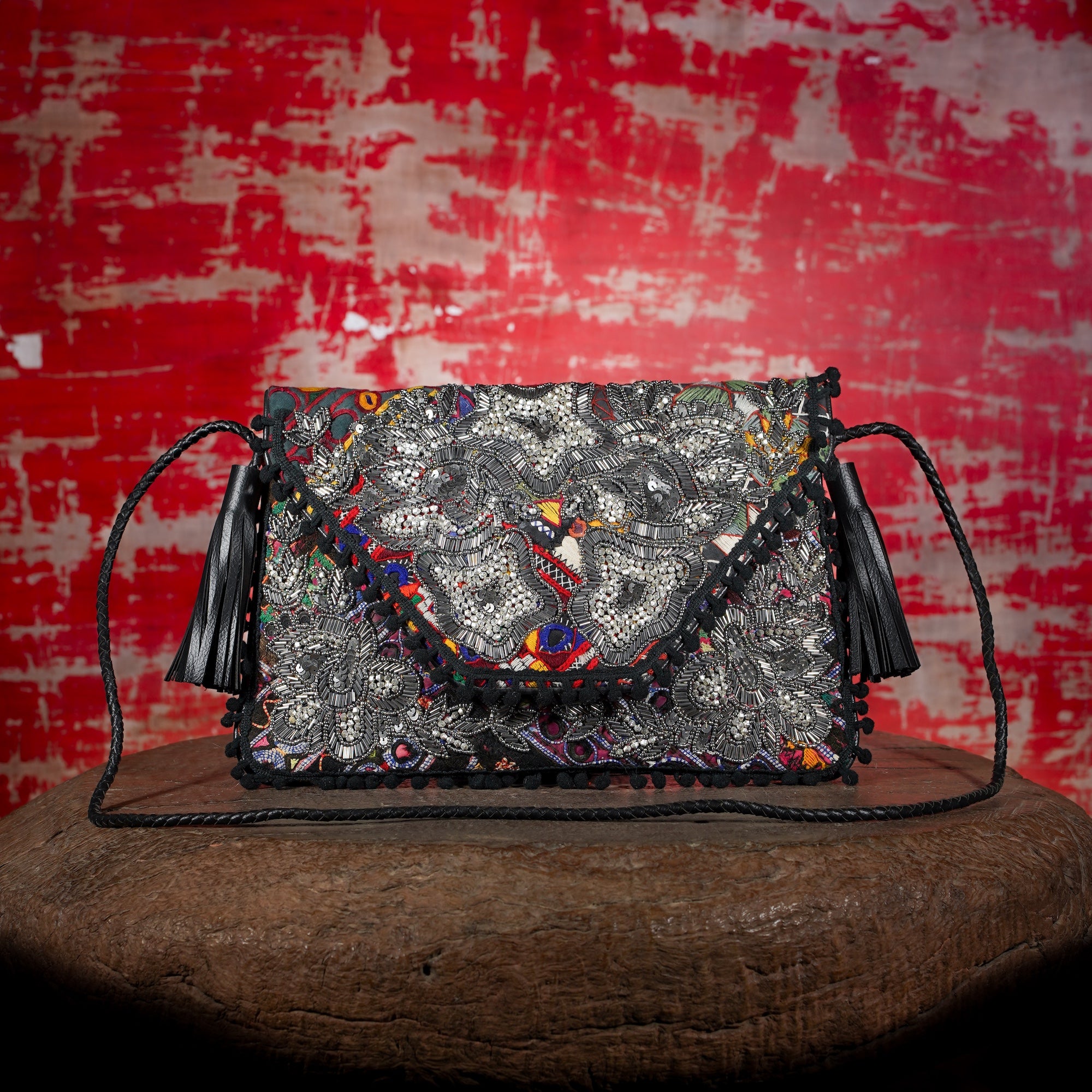 Black Sitara Clutch 027