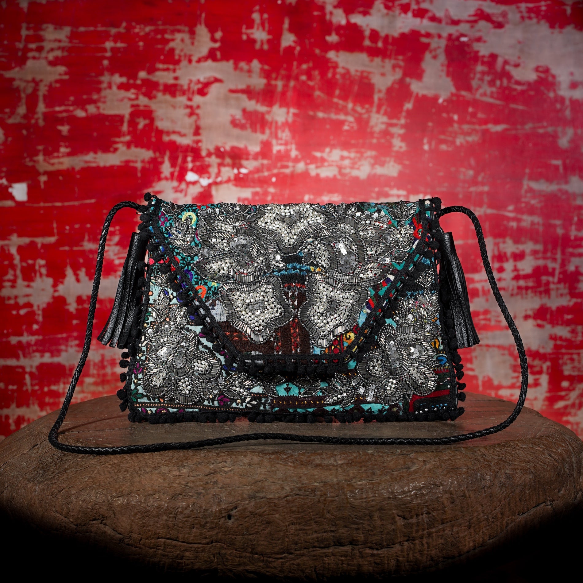 Black Sitara Clutch 029