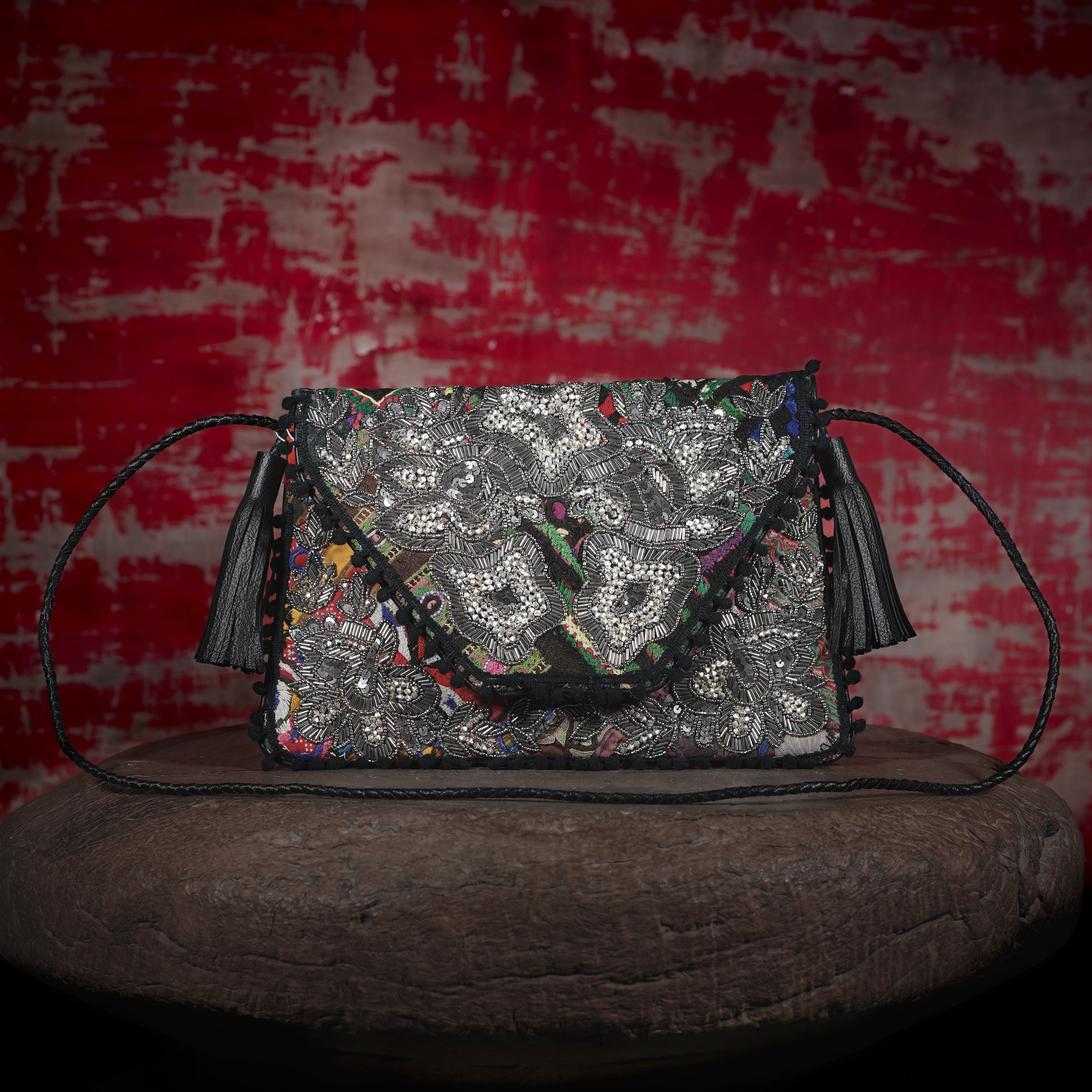 Black Sitara Clutch 035