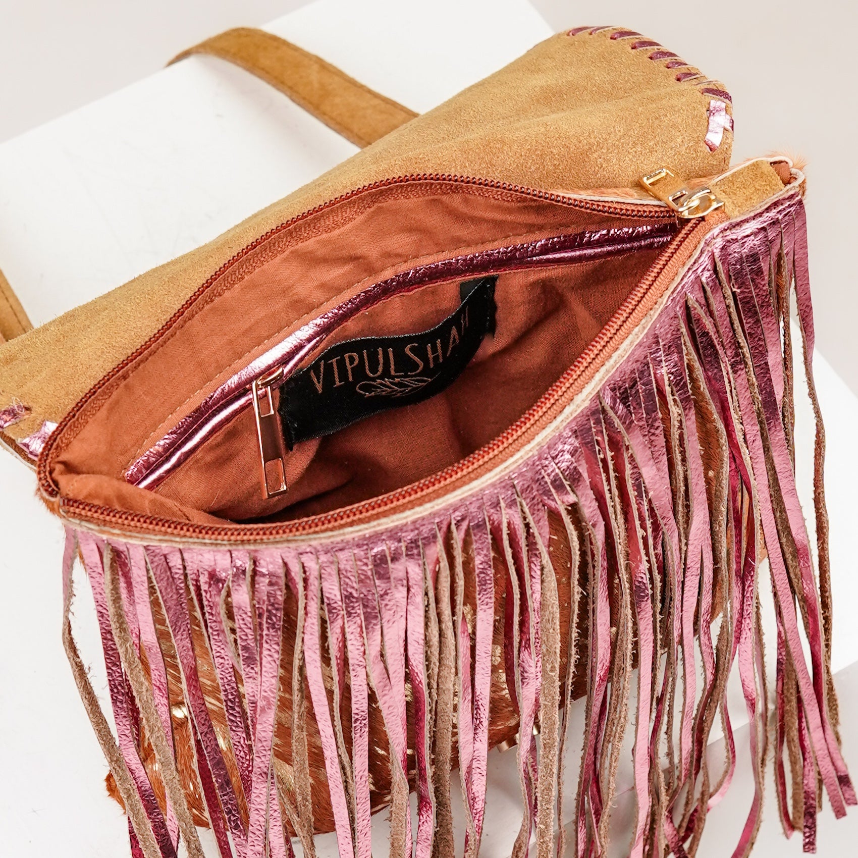 Beige Tiger Sling Bag