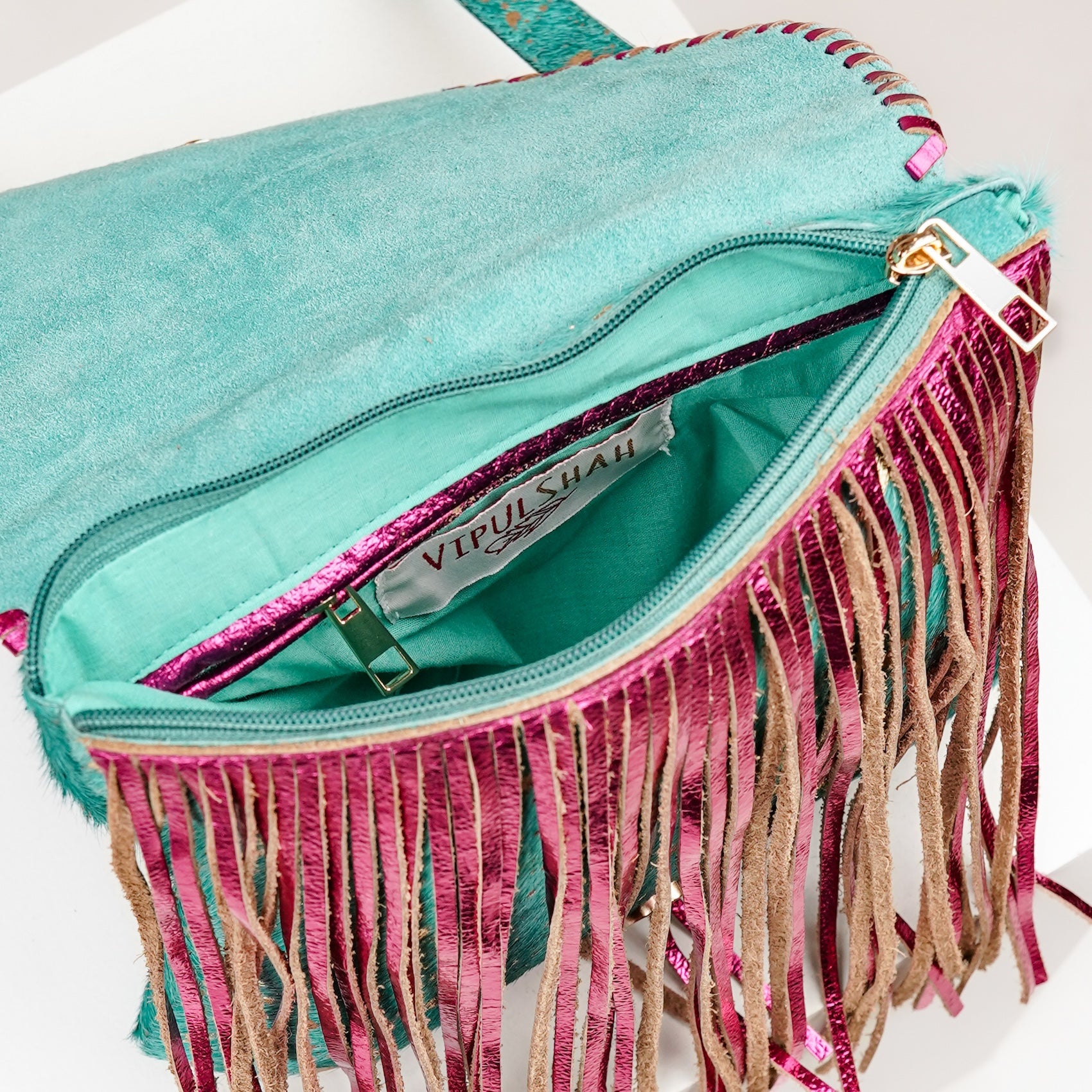 Turquoise Tiger Sling Bag