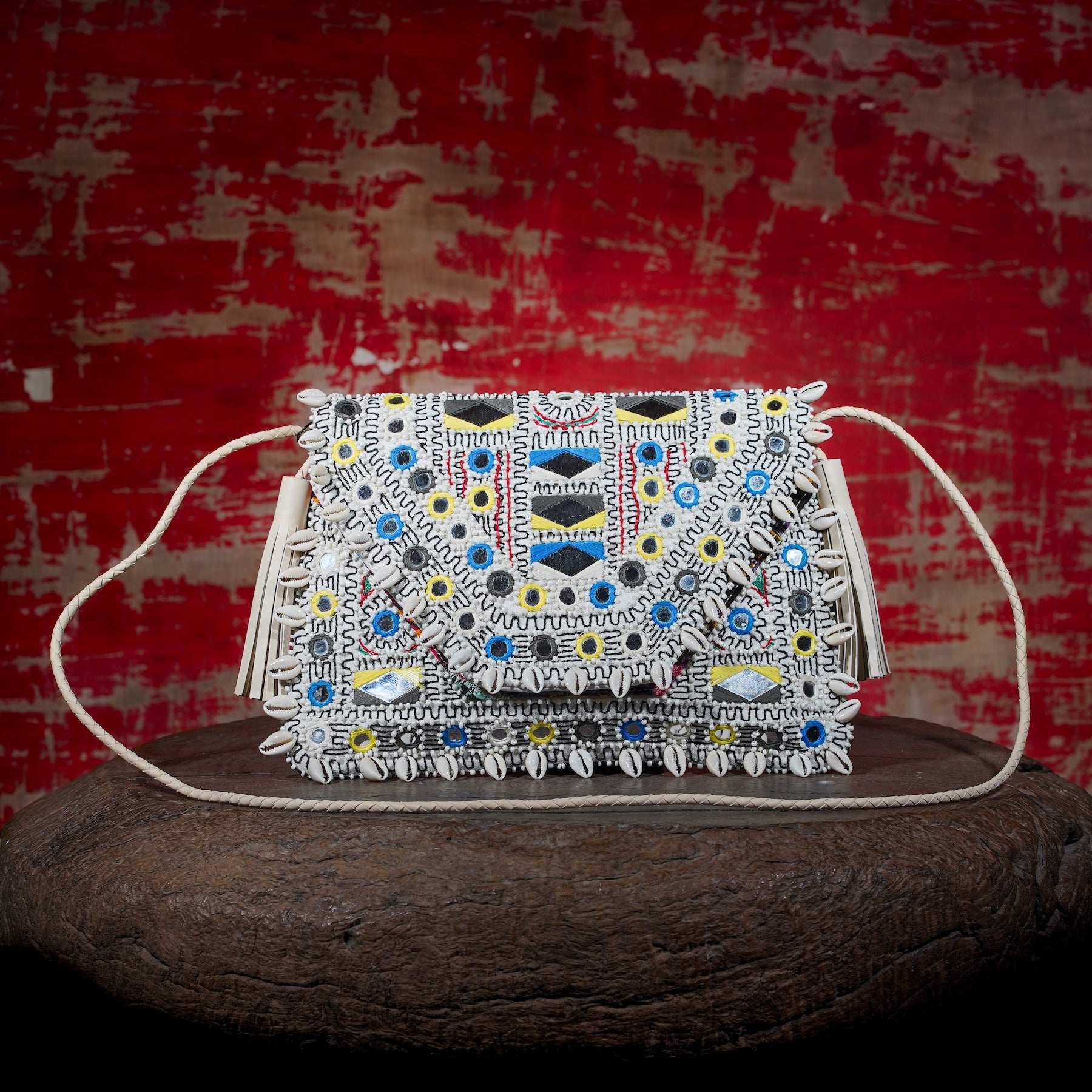 White Thikri Clutch 014