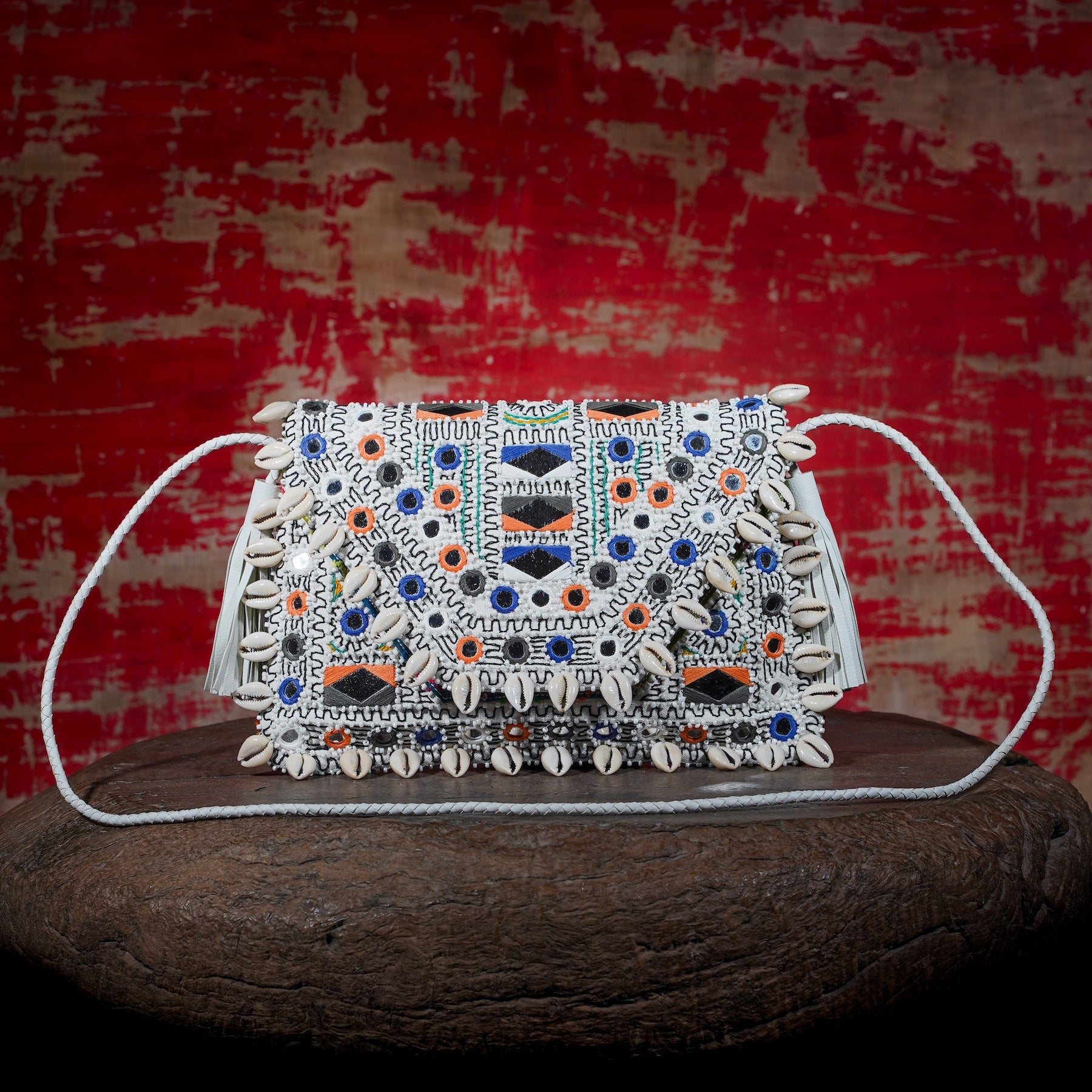 White Thikri Clutch 015