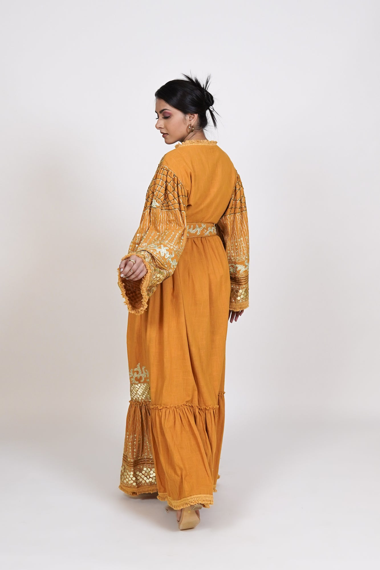 Tan Alara Long Dress