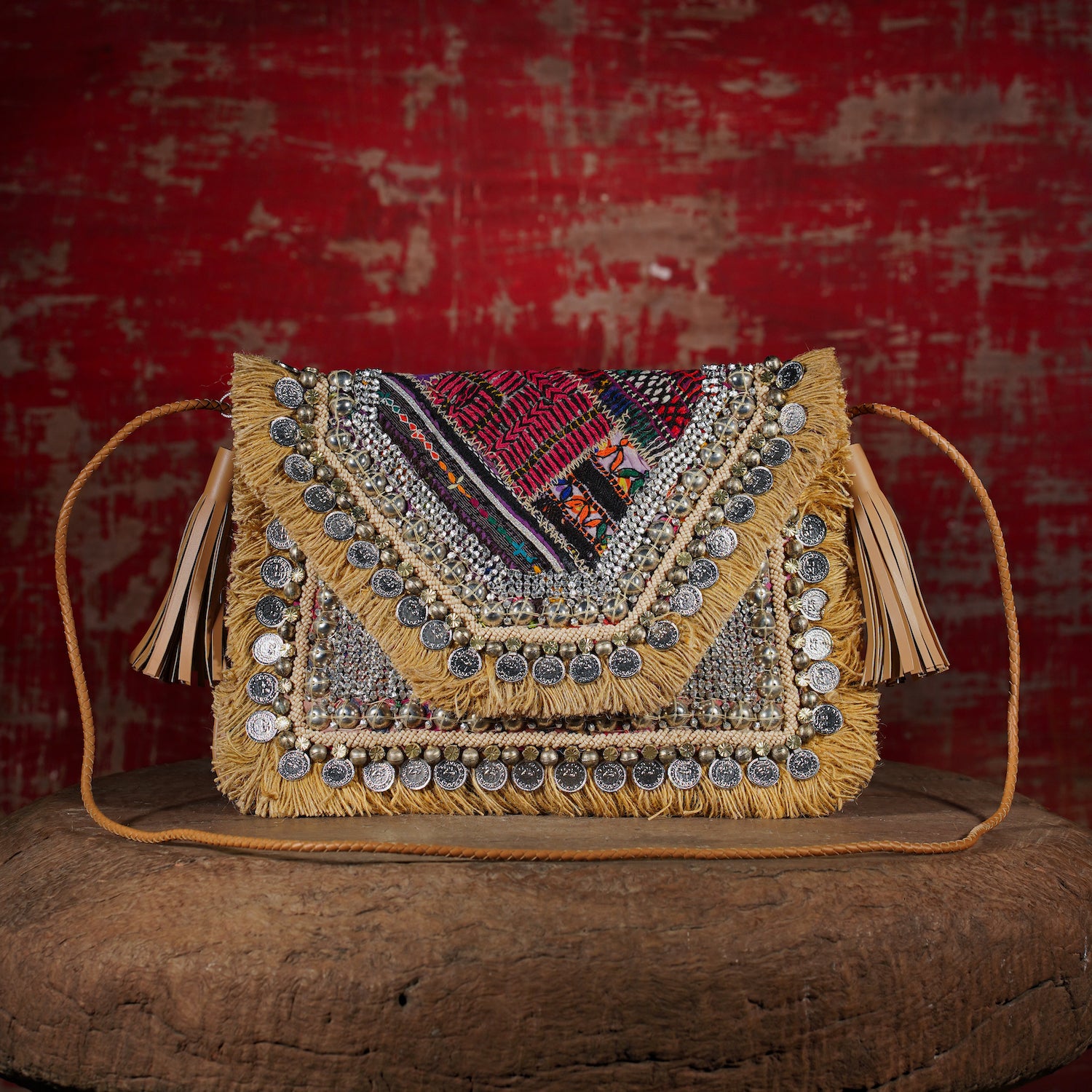 Beige Banjara Clutch 002