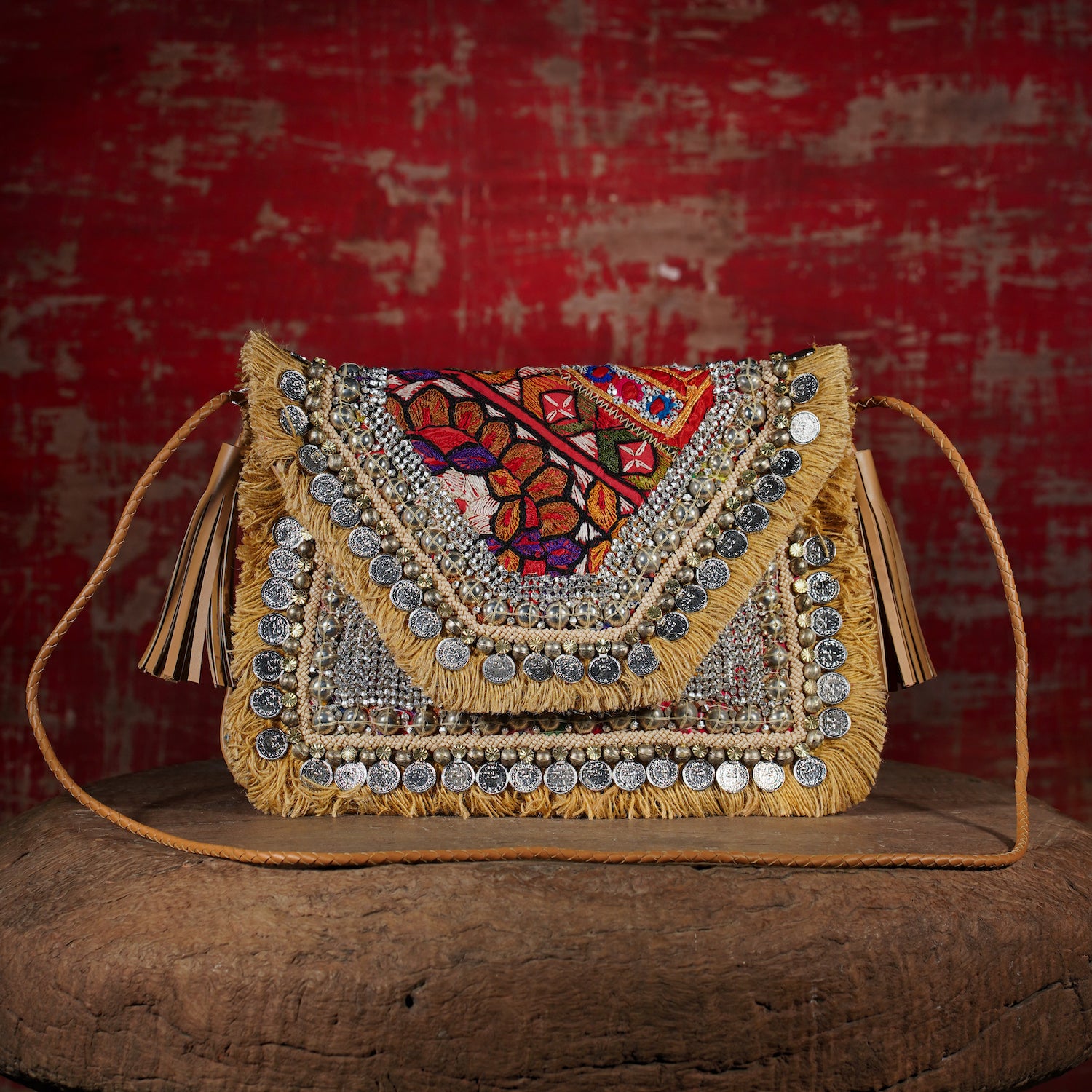 Beige Banjara Clutch 003