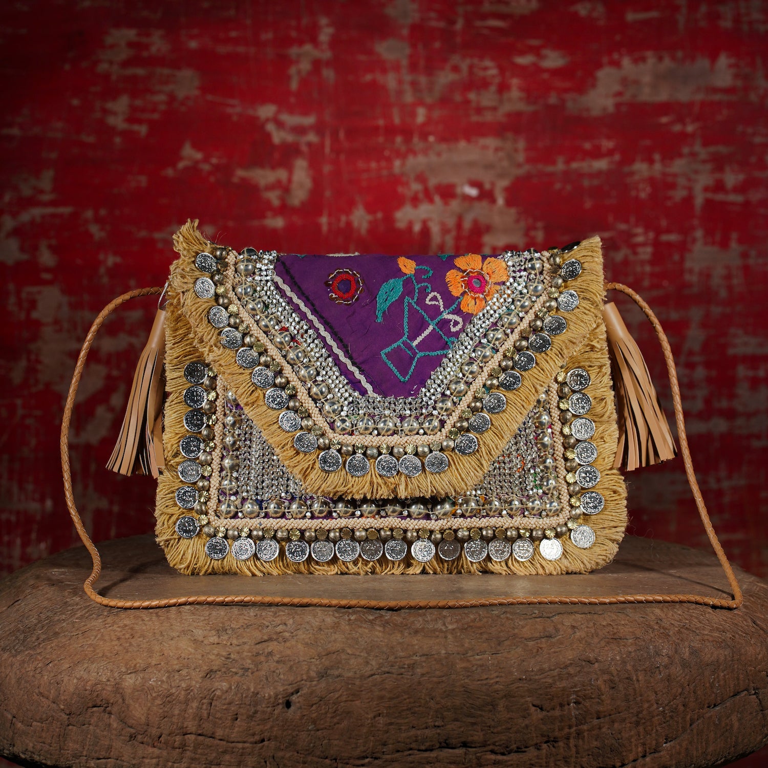 Beige Banjara Clutch 005