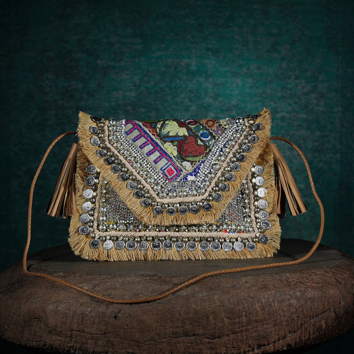 Beige Banjara Clutch 006