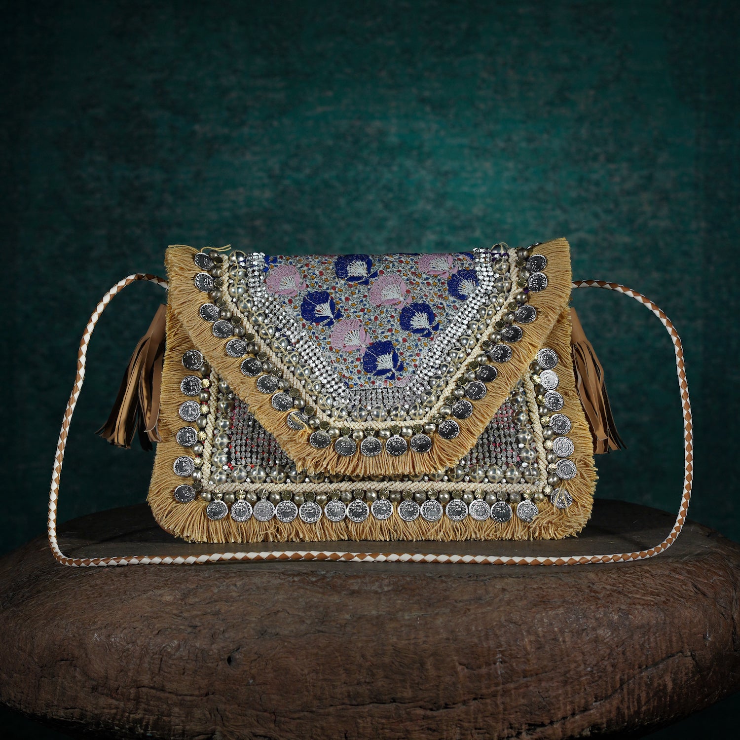 Beige Banjara Clutch 007