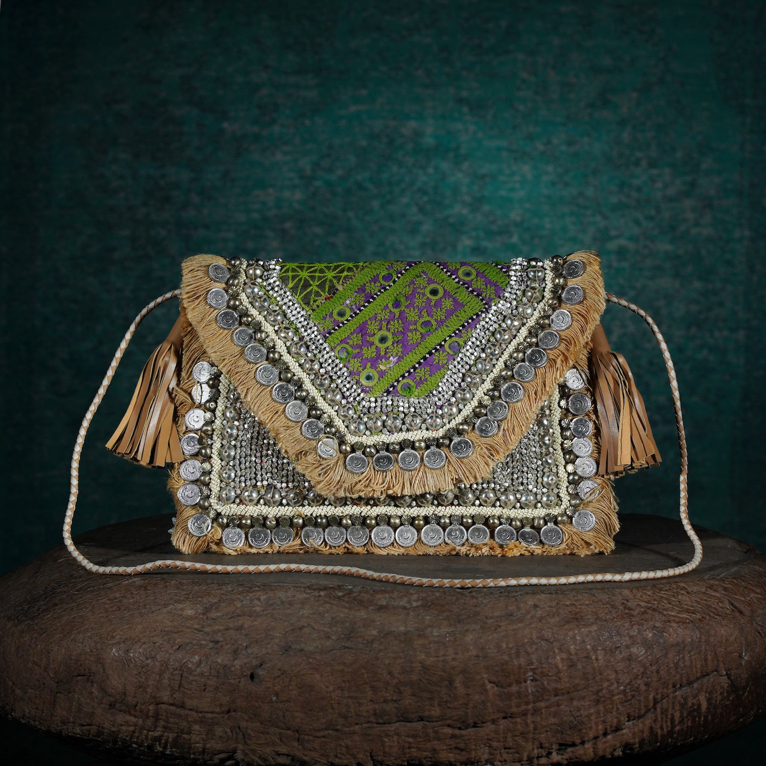 Beige Banjara Clutch 009