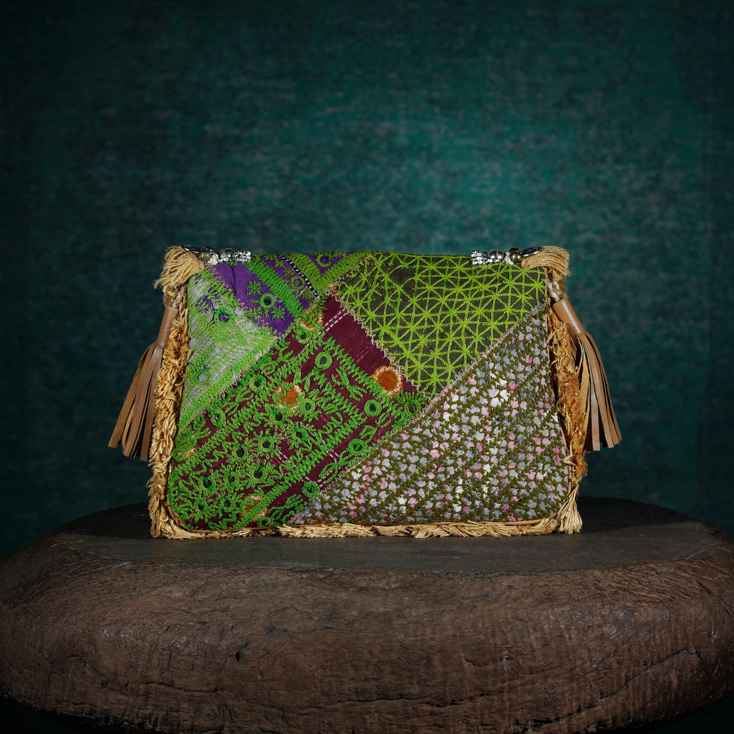 Beige Banjara Clutch 009