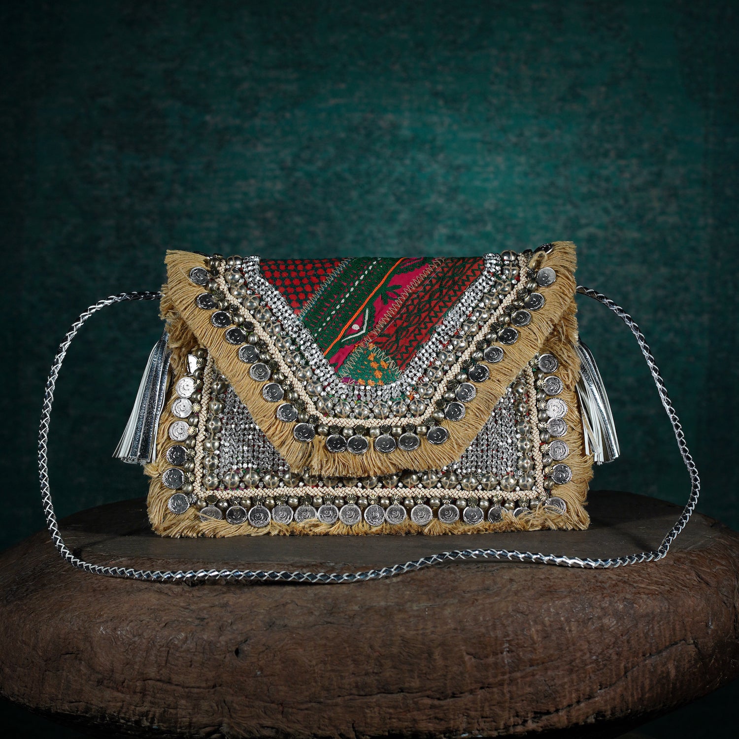 Beige Banjara Clutch 011