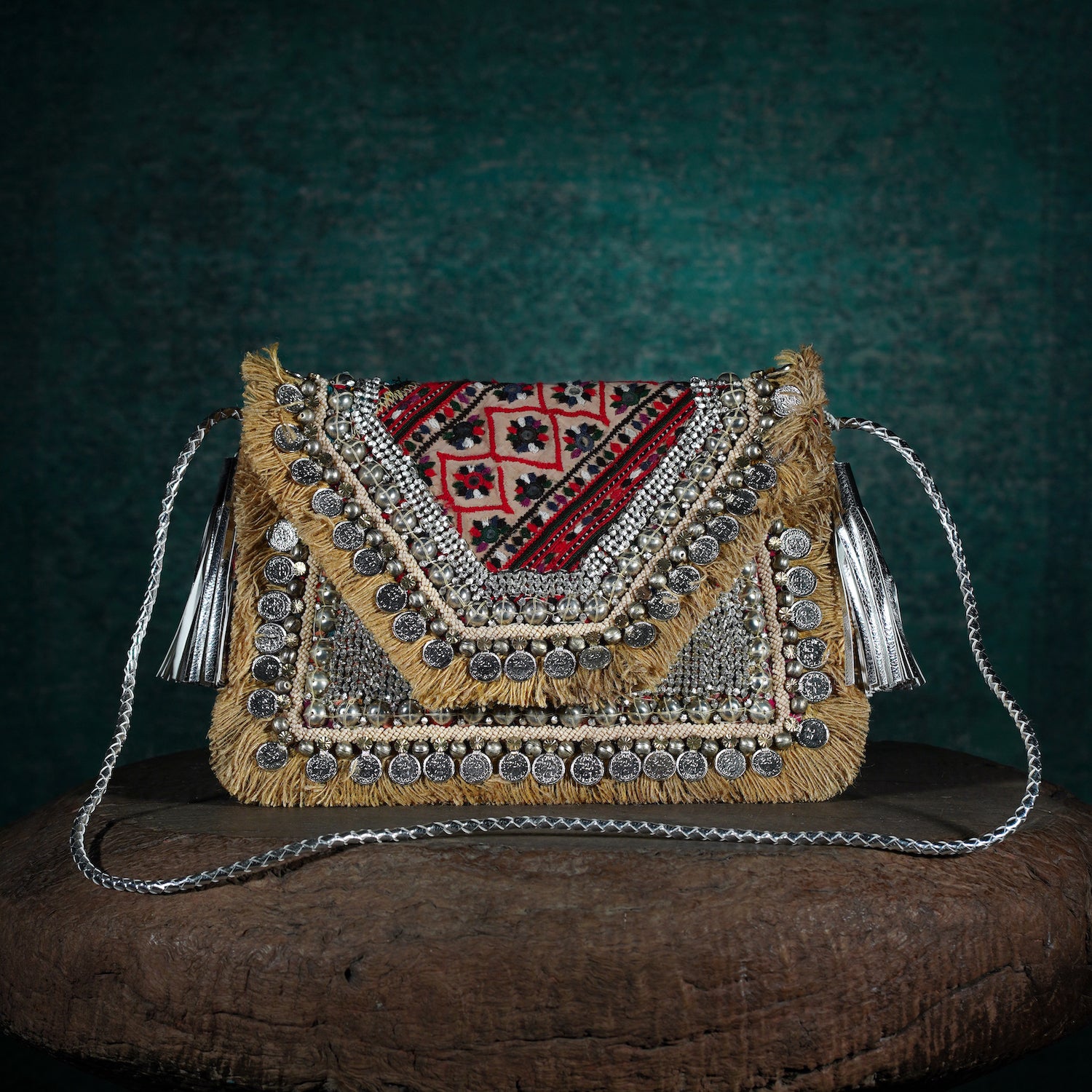 Beige Banjara Clutch 012