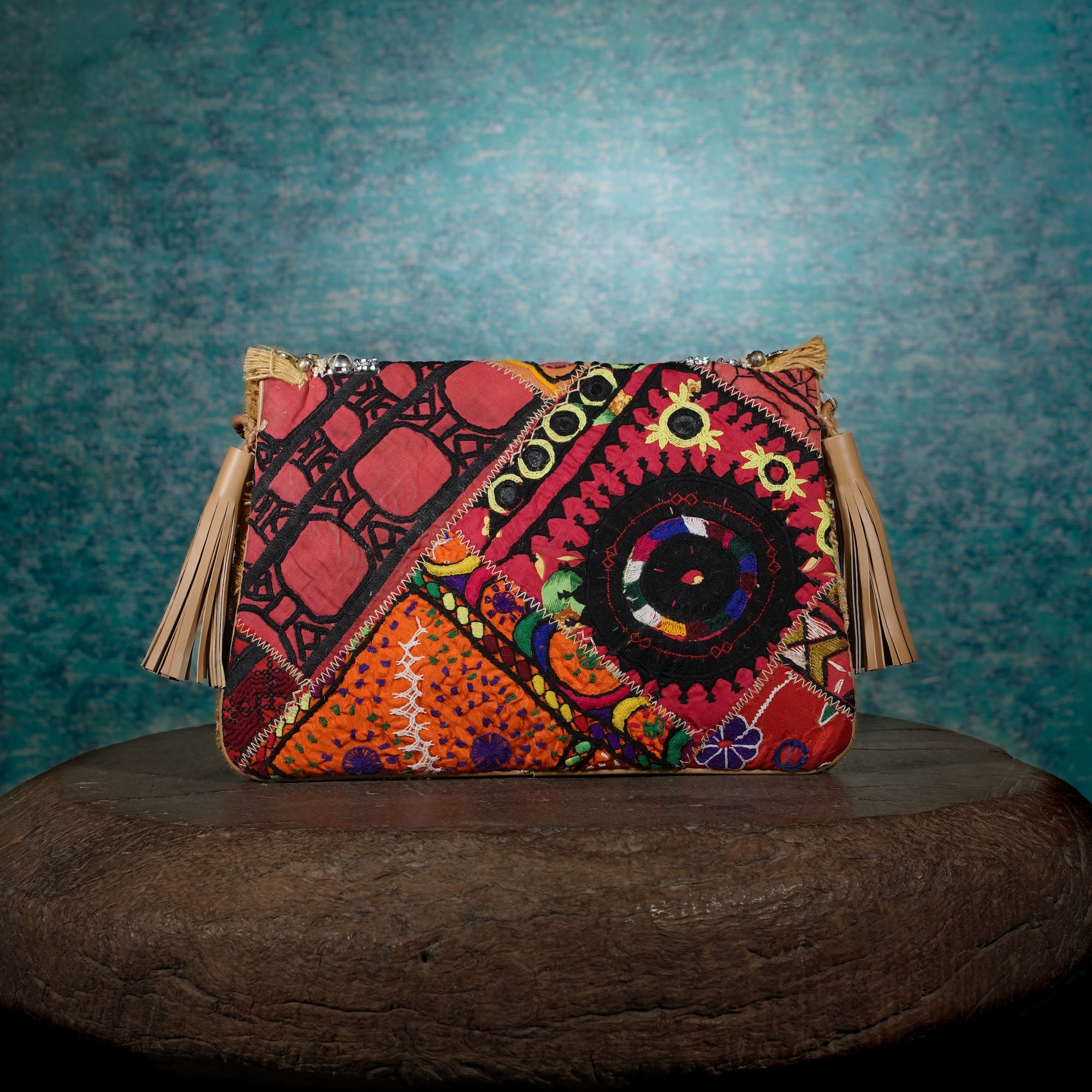Beige Banjara Clutch 017