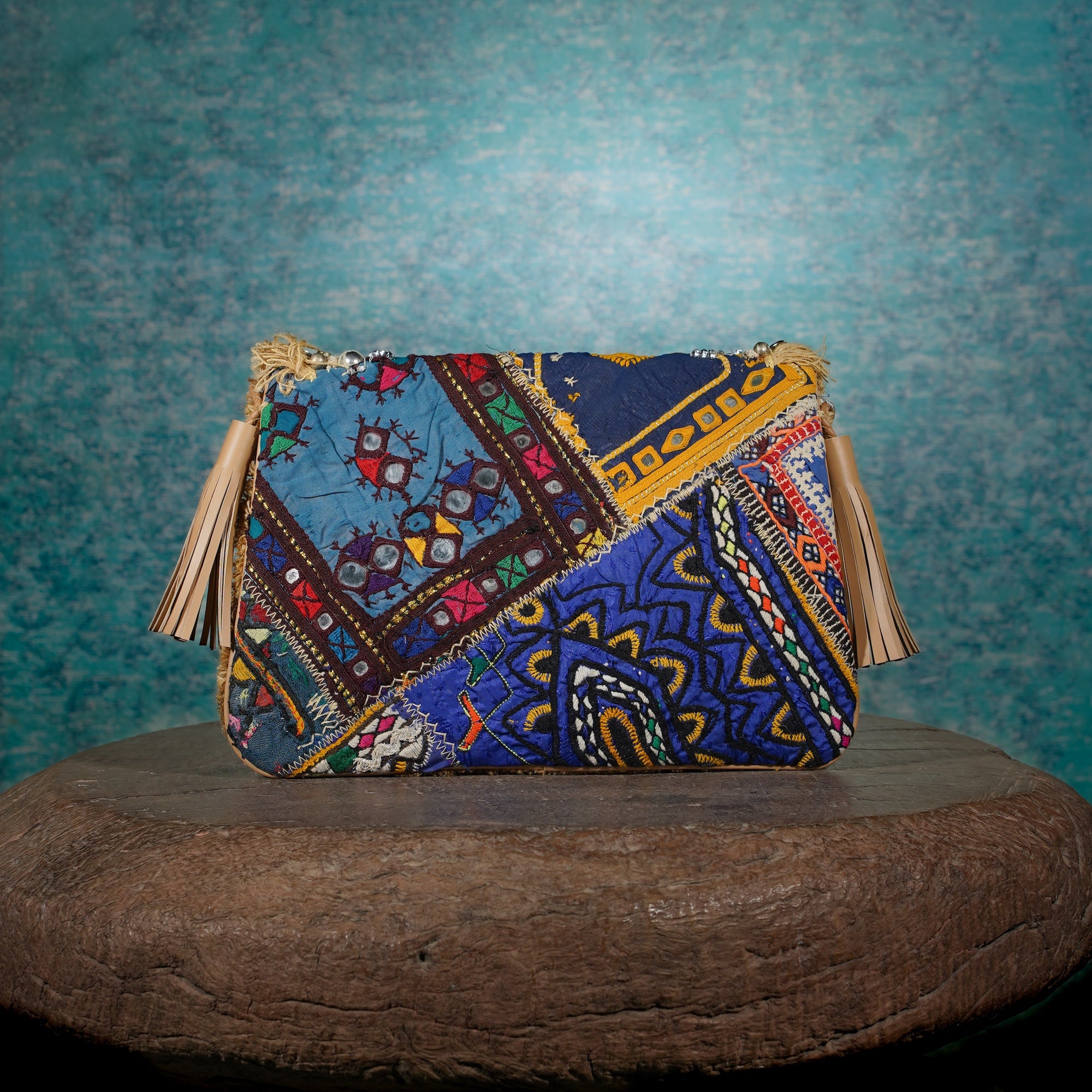 Beige Banjara Clutch 018