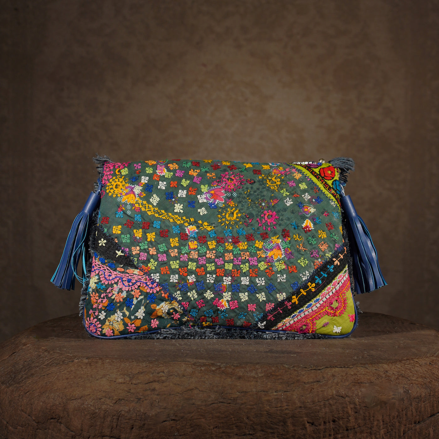 Blue Banjara Clutch 001