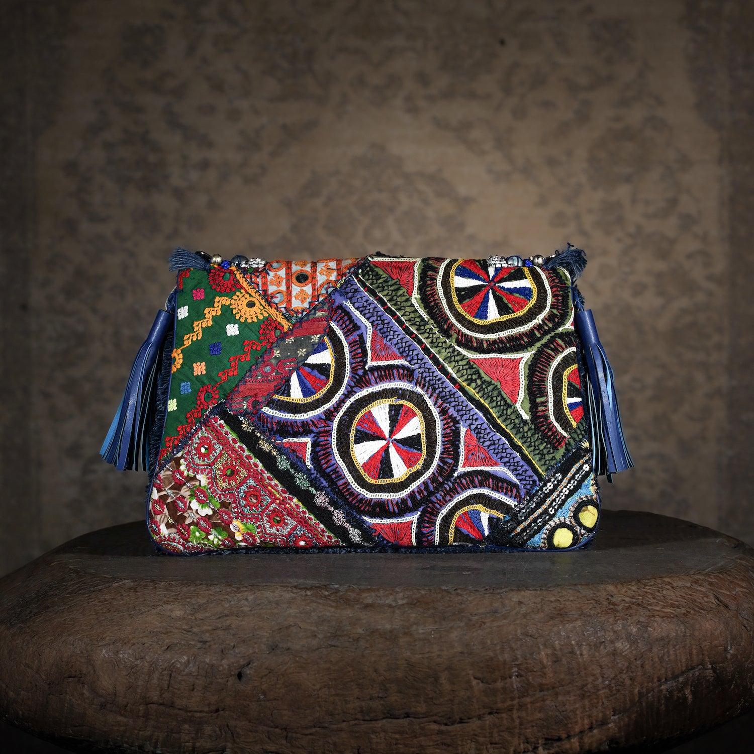 Blue Banjara Clutch 007