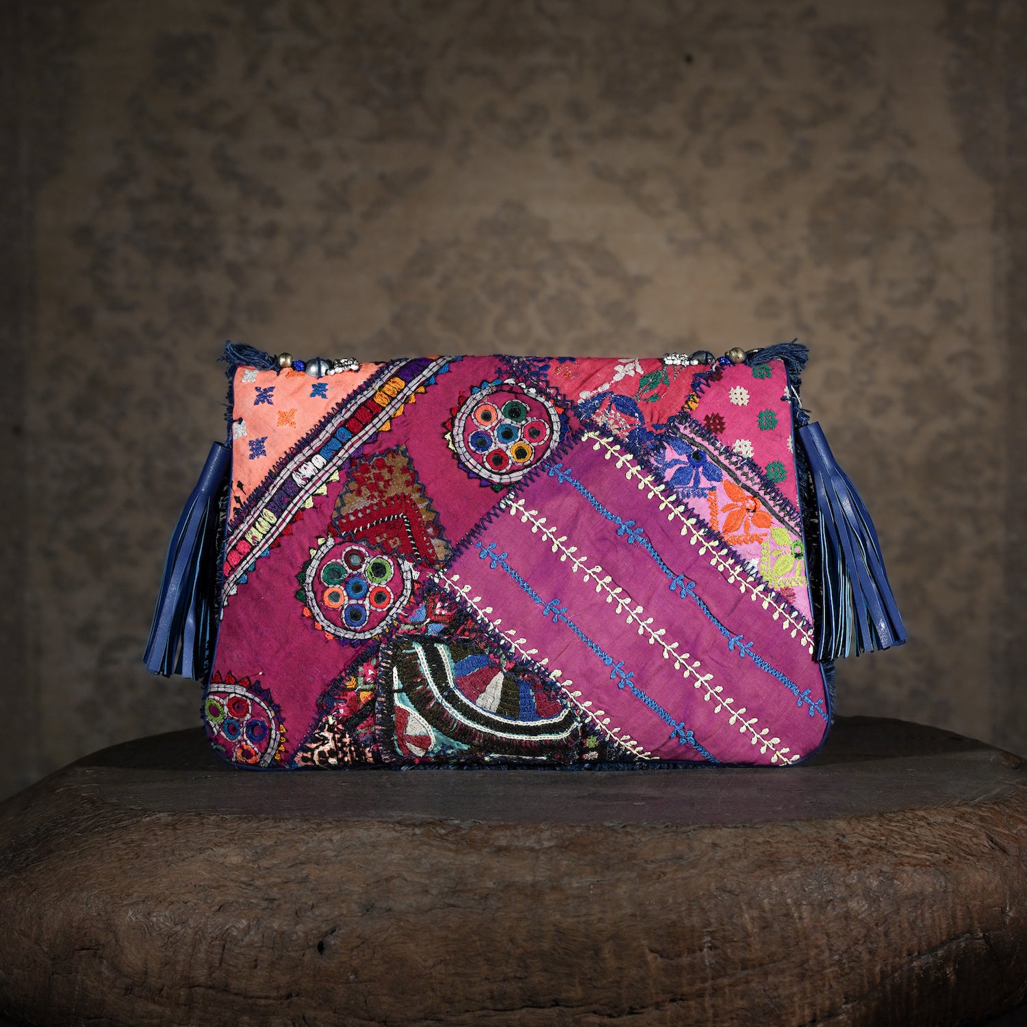 Blue Banjara Clutch 010