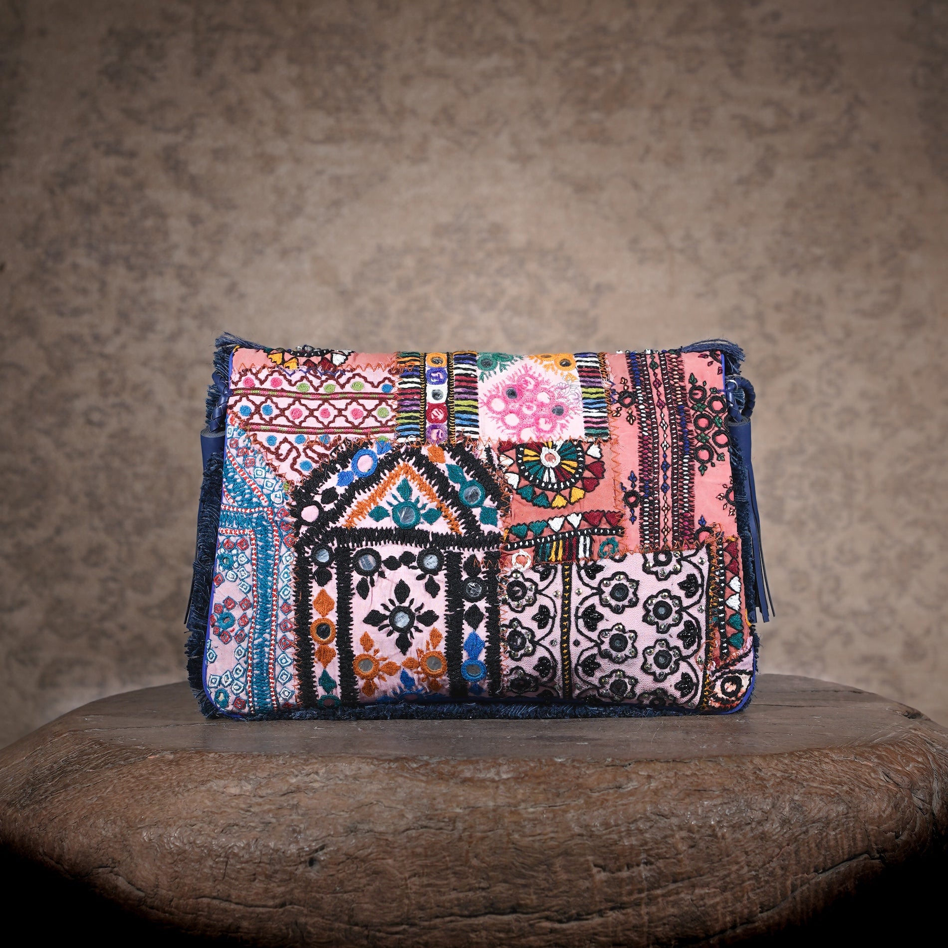 Blue Banjara Clutch 019