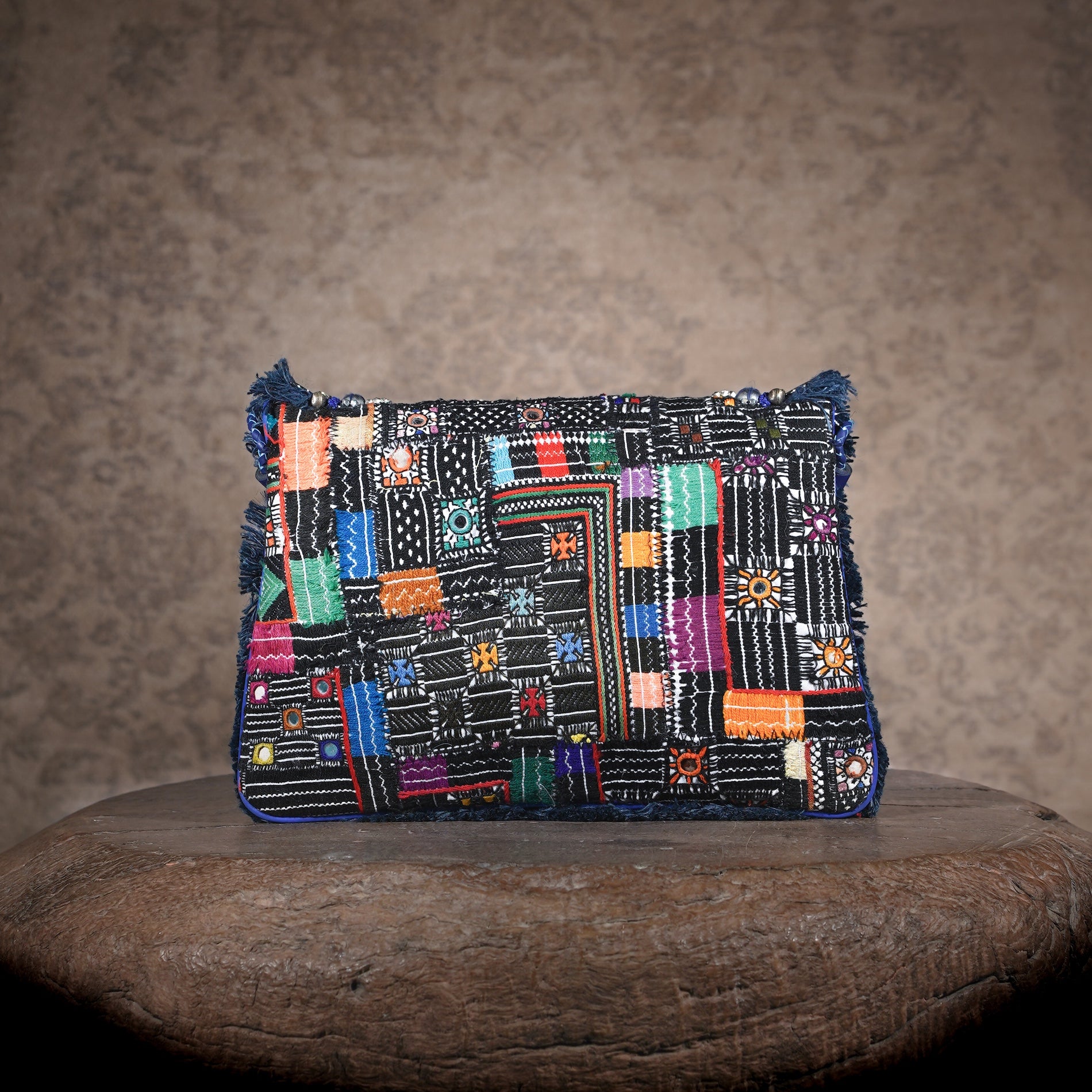 Blue Banjara Clutch 020