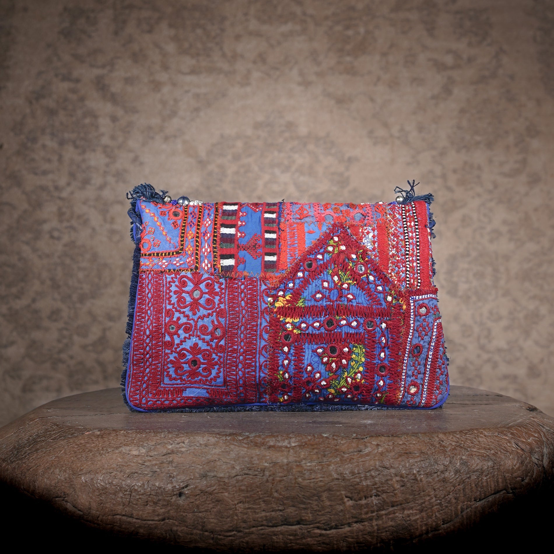 Blue Banjara Clutch 022