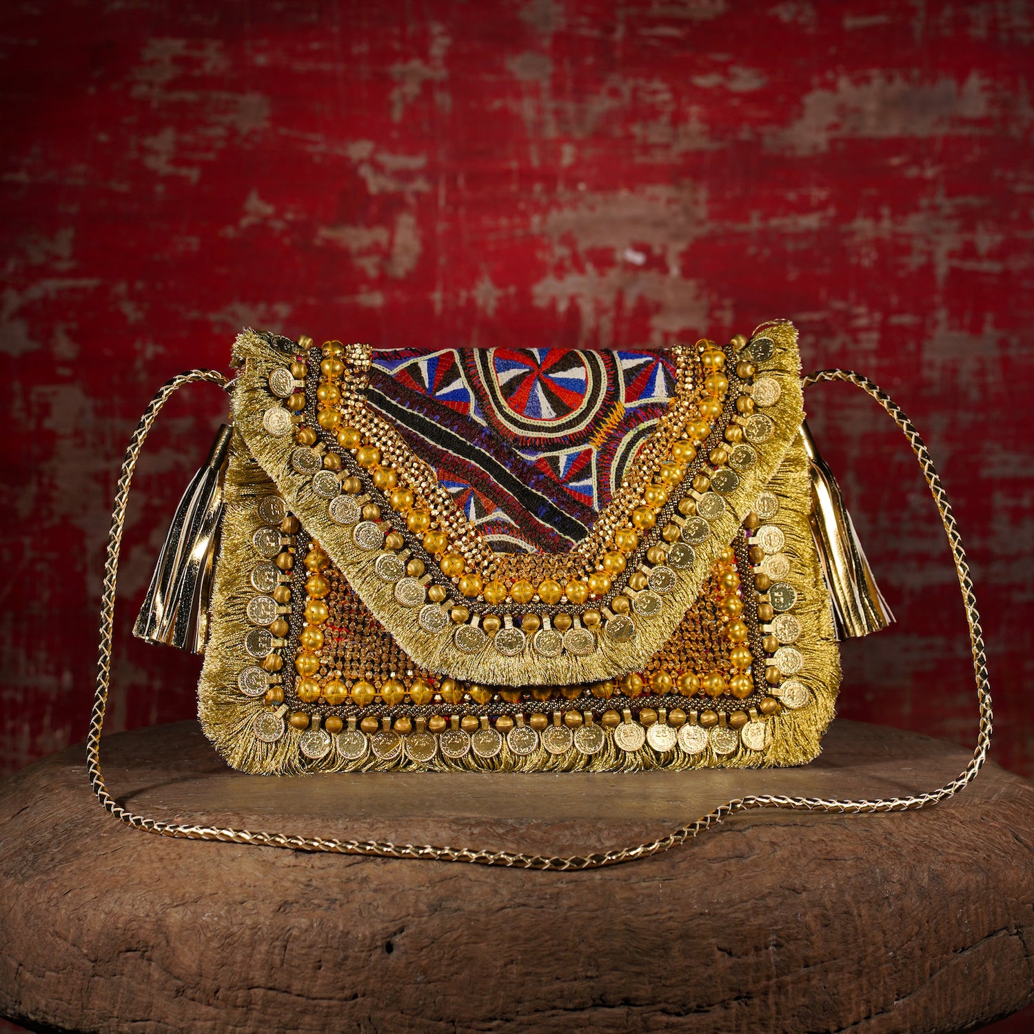 Gold Banjara Clutch 004