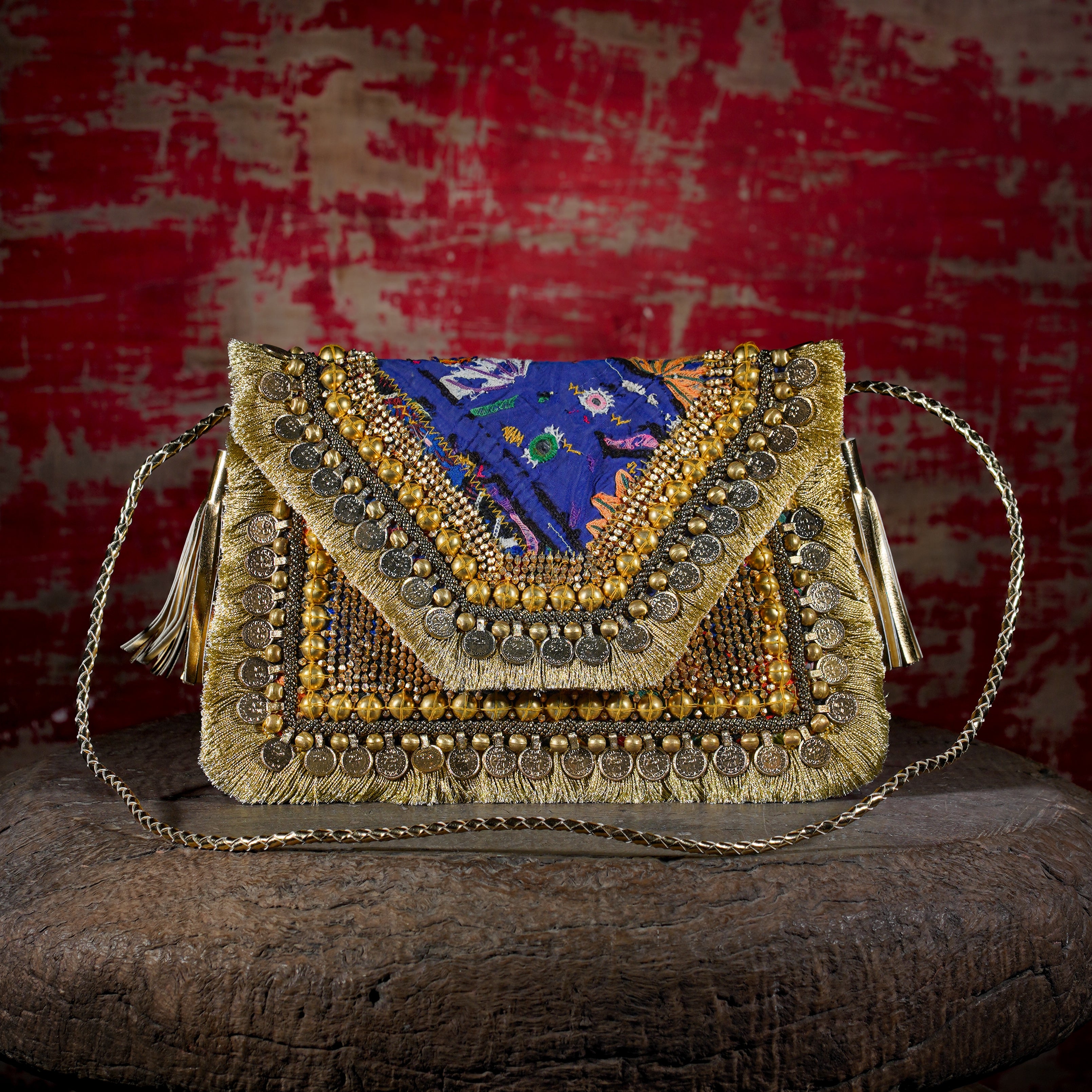 Gold Banjara Clutch 013