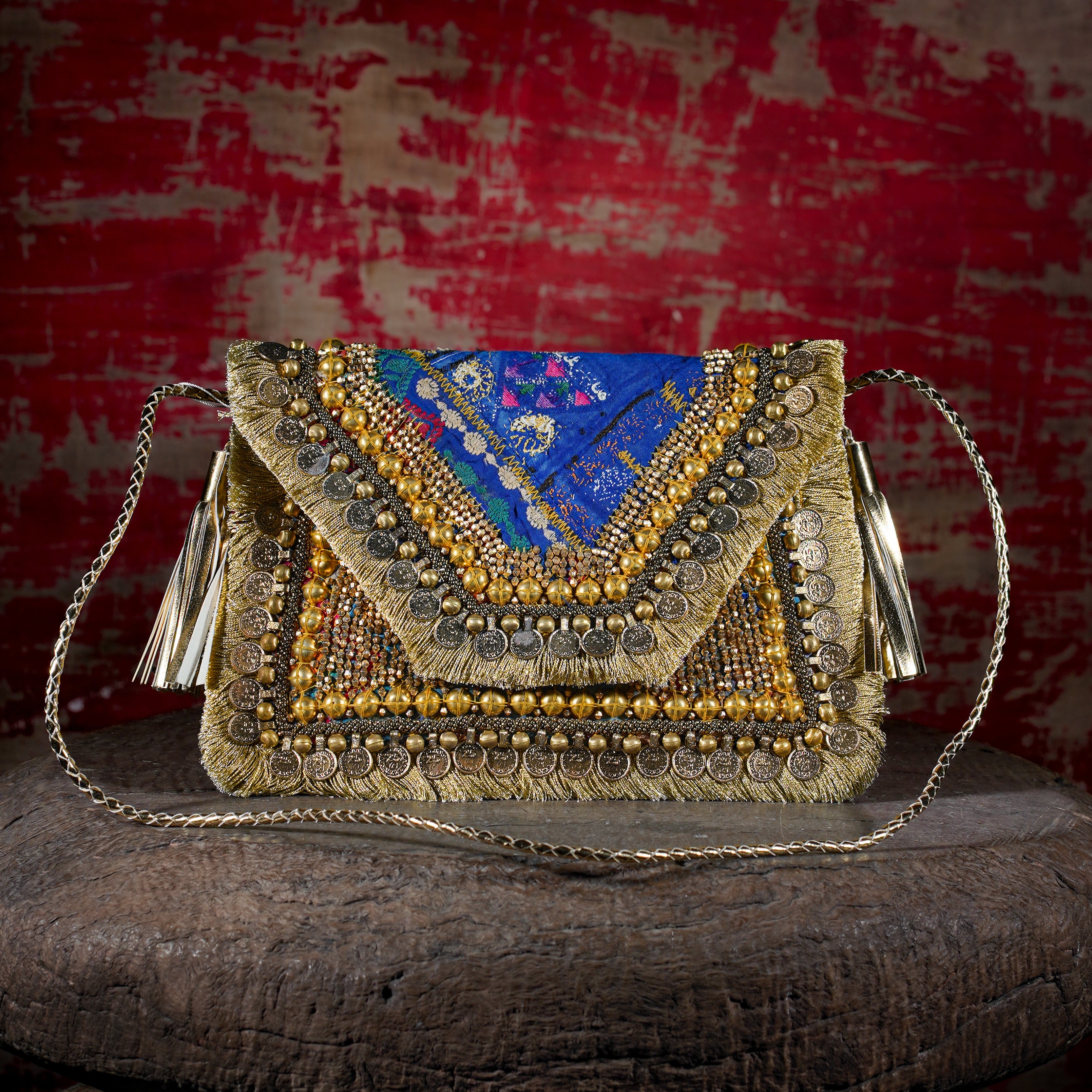 Gold Banjara Clutch 014