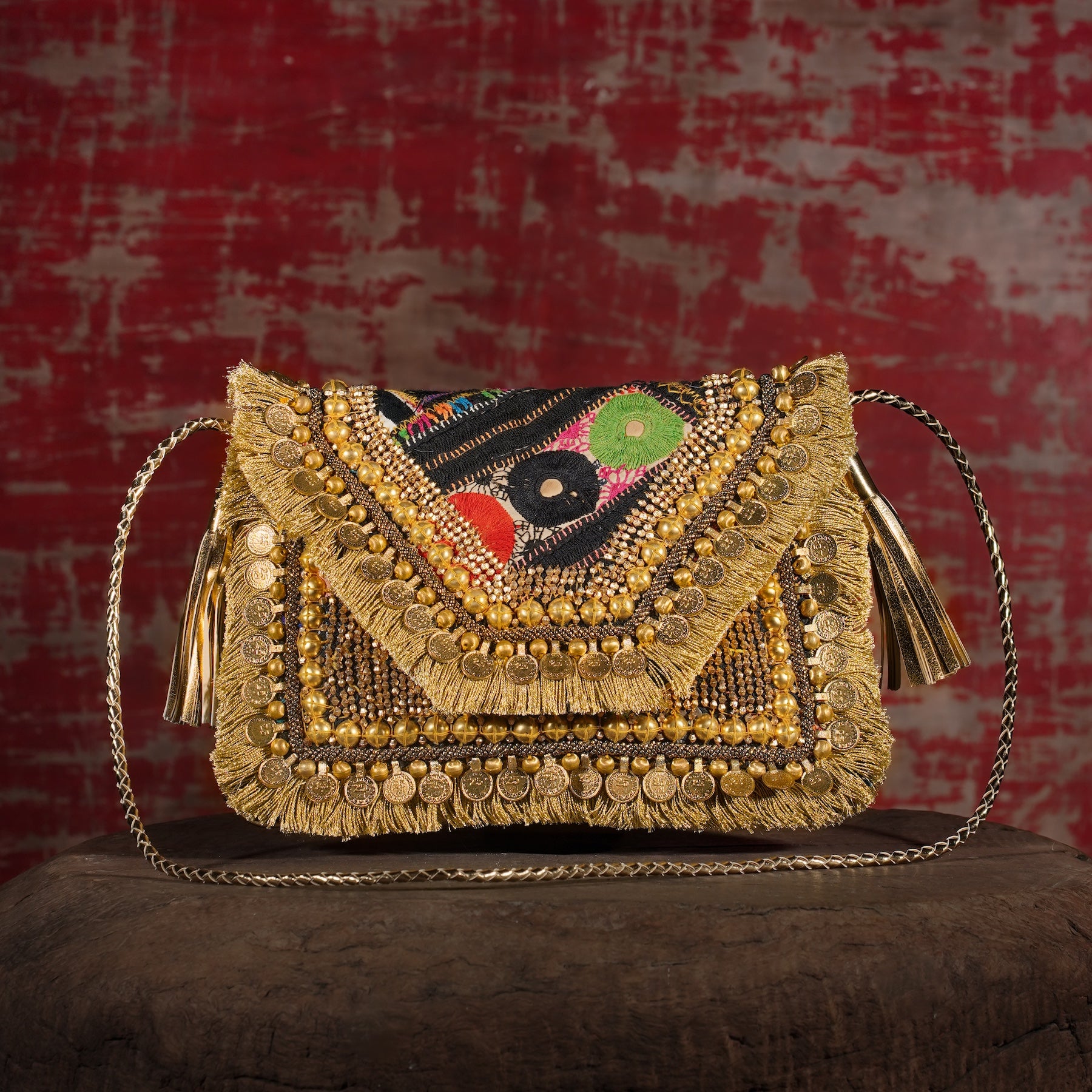 Gold Banjara Clutch 033